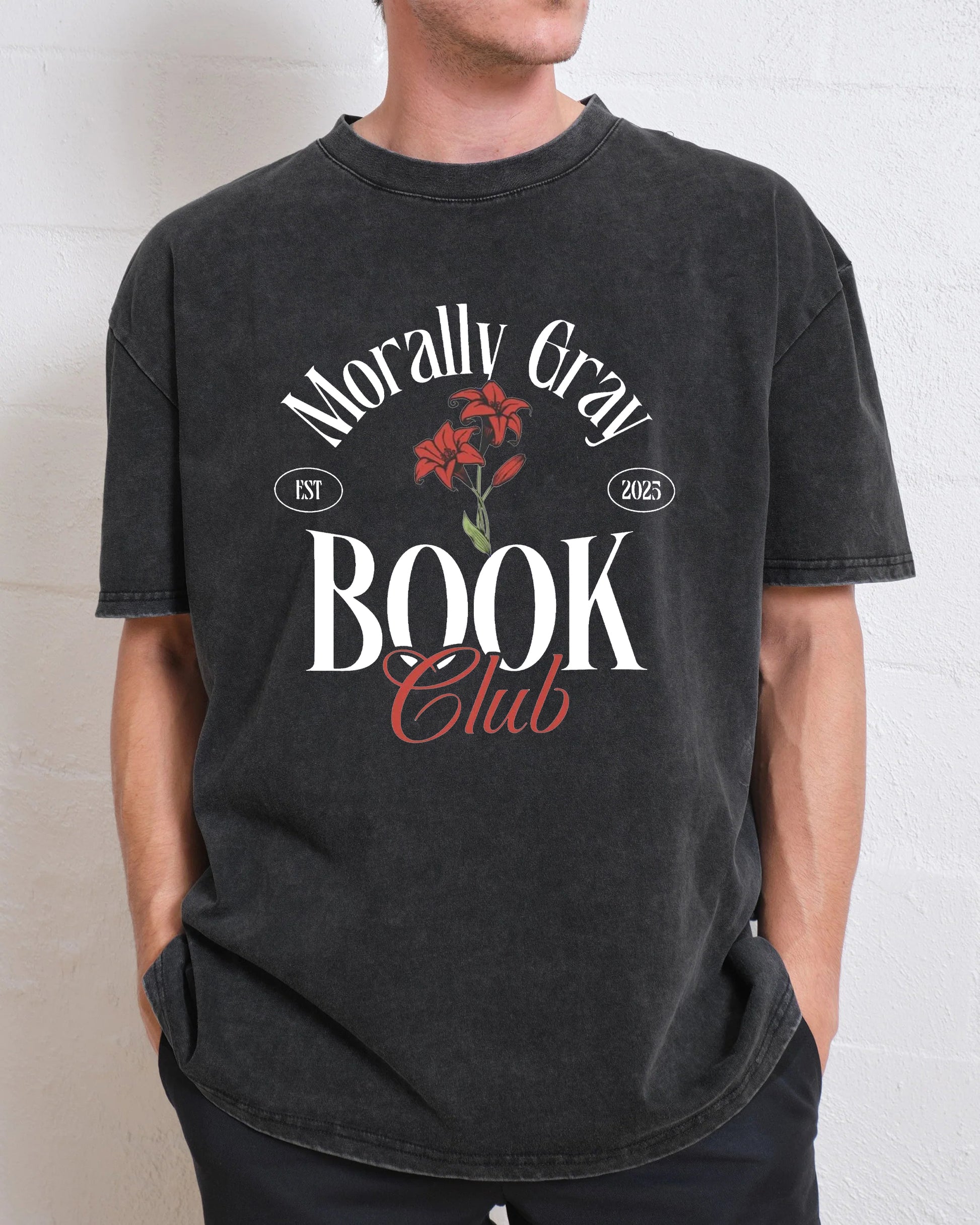 Morally Gray Book Club Washed T-Shirt