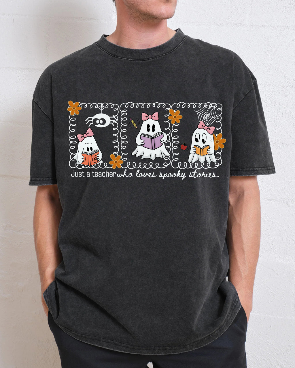 Reading Teacher Washed T-Shirt