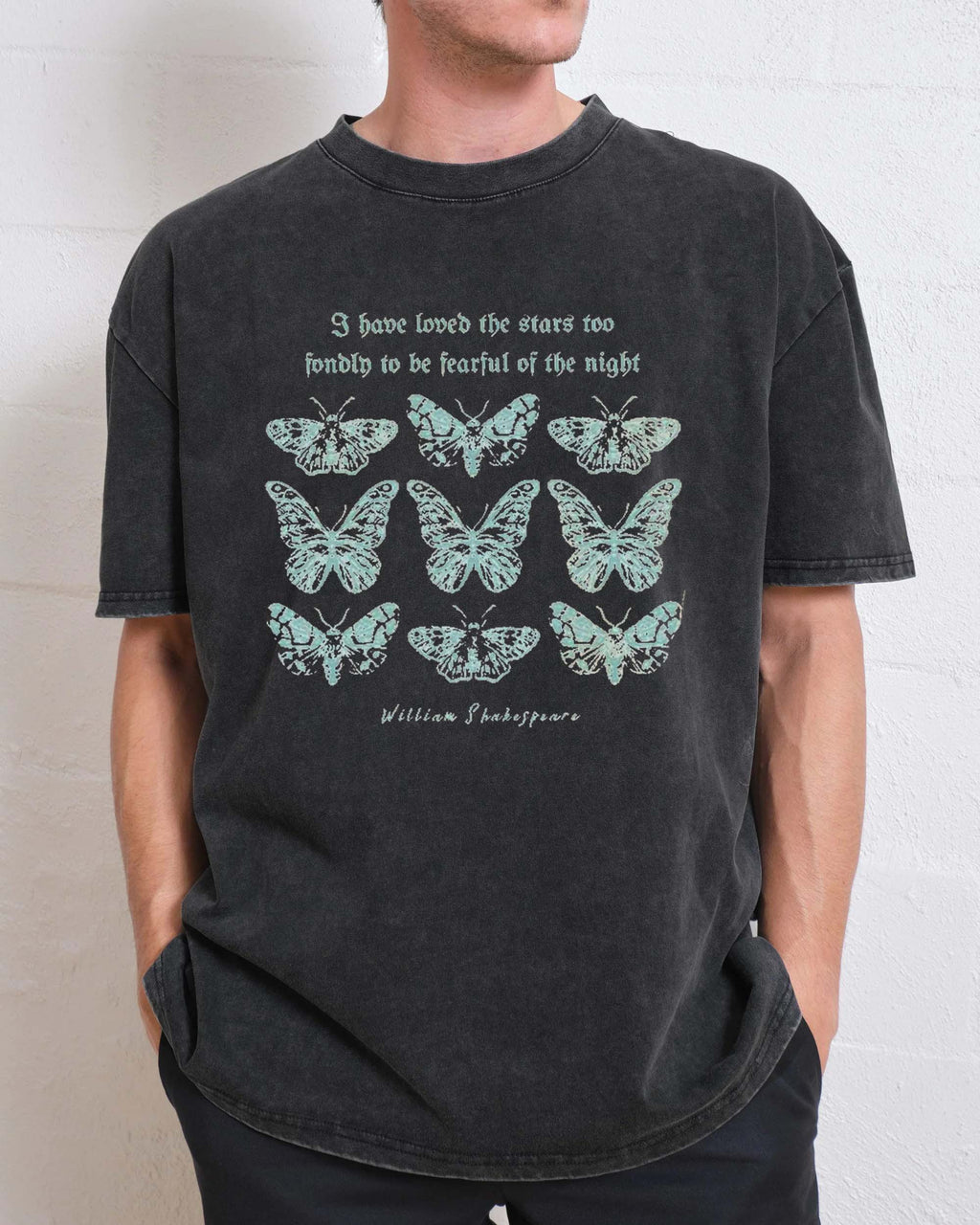 Shakespeare Moth Washed T-Shirt