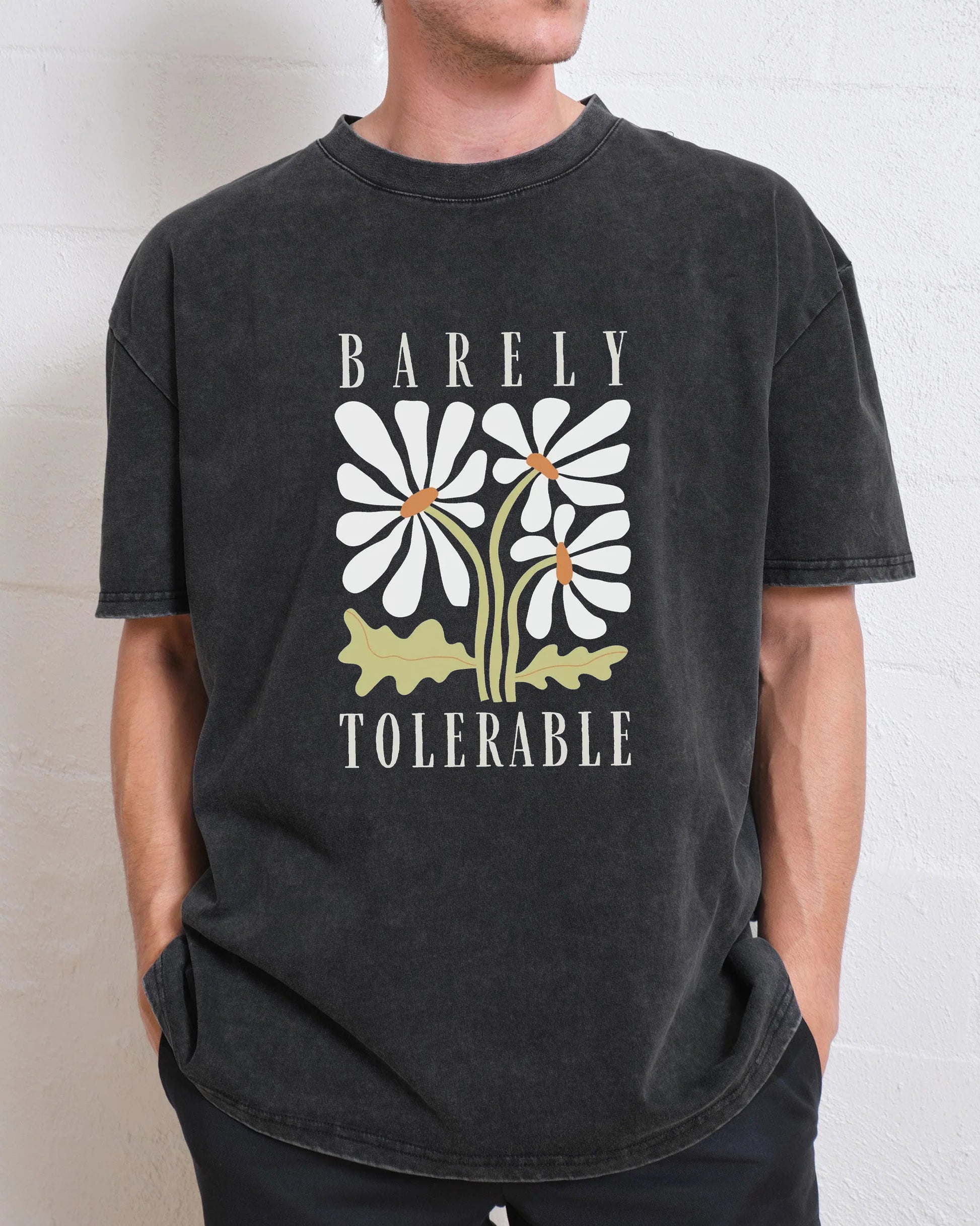 Pride and Prejudice Quote Barely Tolerable Washed T-Shirt