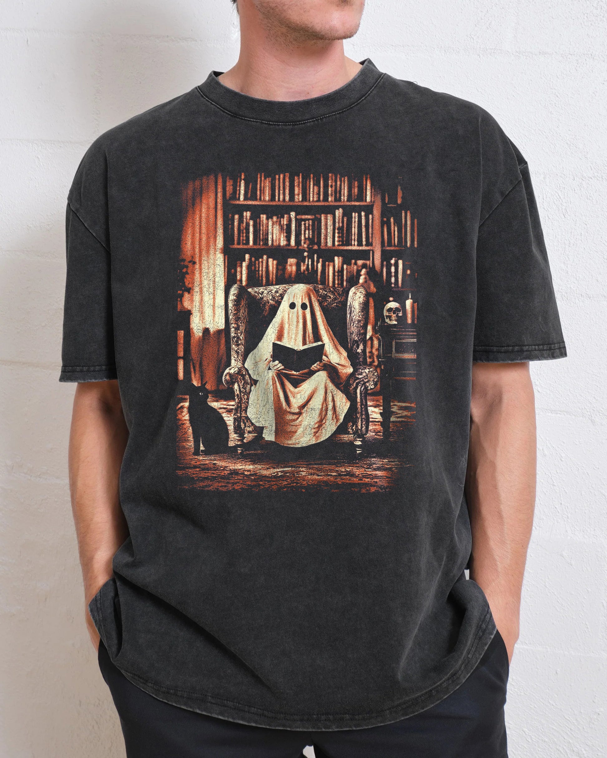 Read In Peace Halloween Washed T-Shirt
