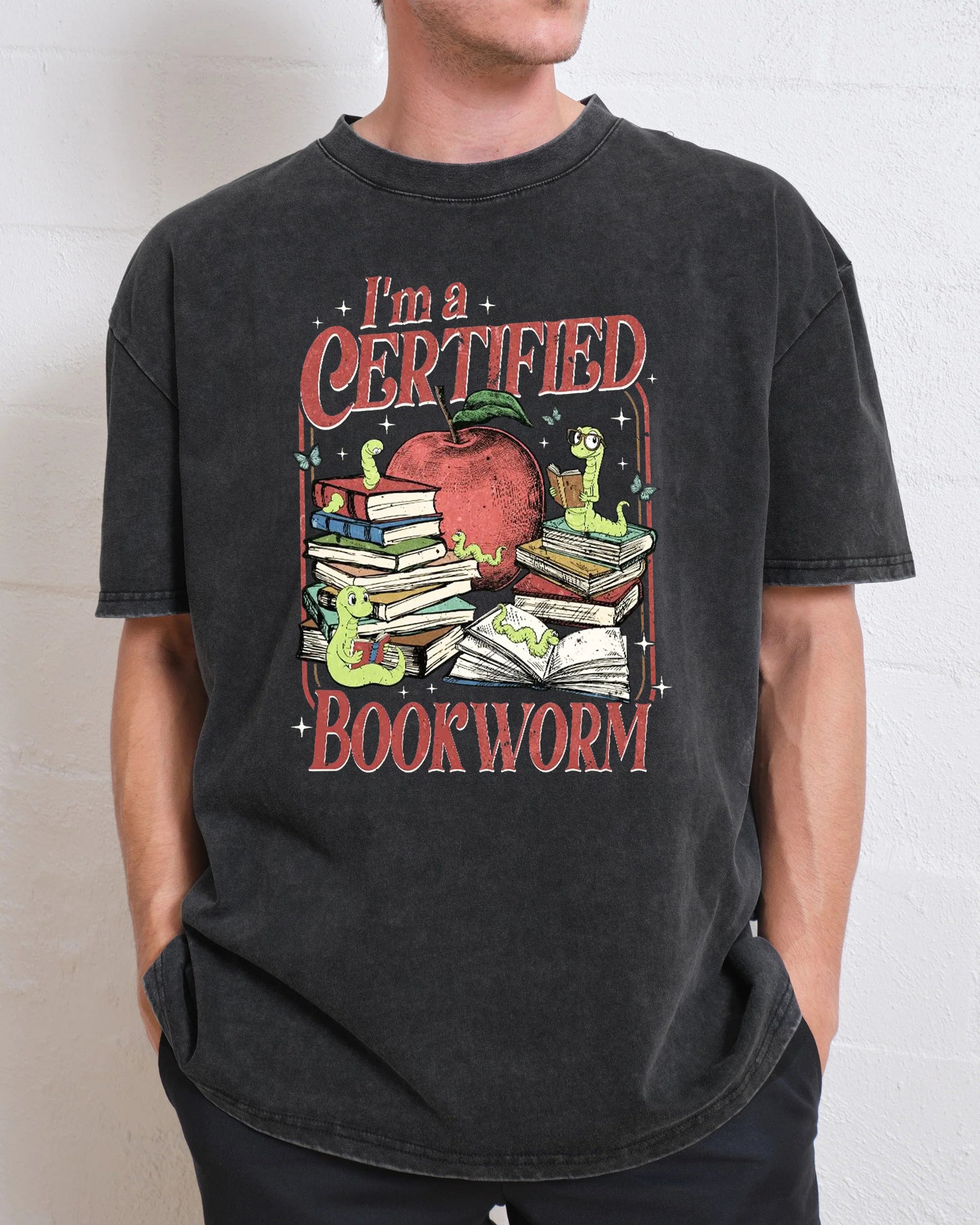 I'm A Certified Bookworm Washed T-Shirt