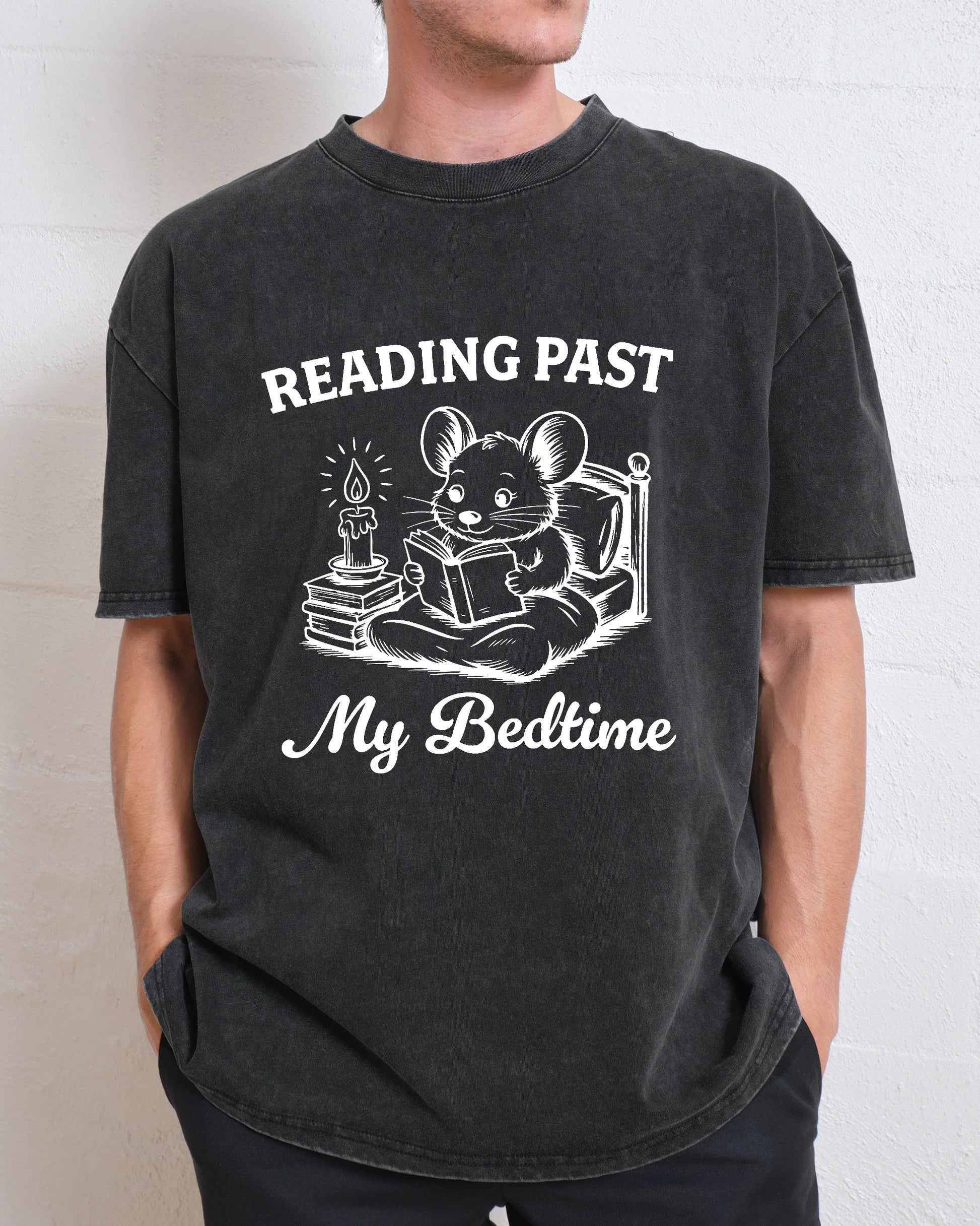Reading Past My Bedtime Washed T-Shirt