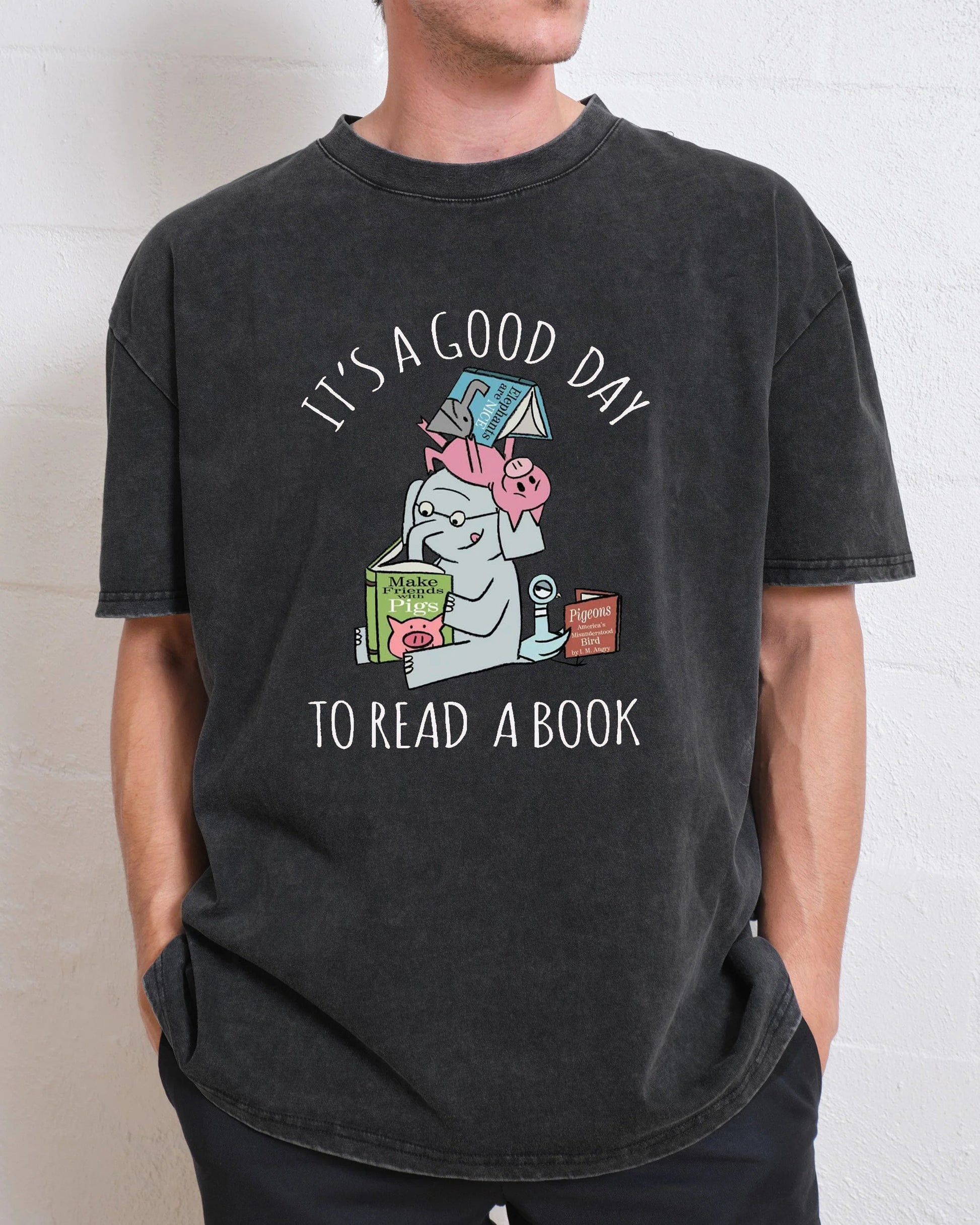 Its A Good Day To Read Piggie Elephant Washed T-Shirt