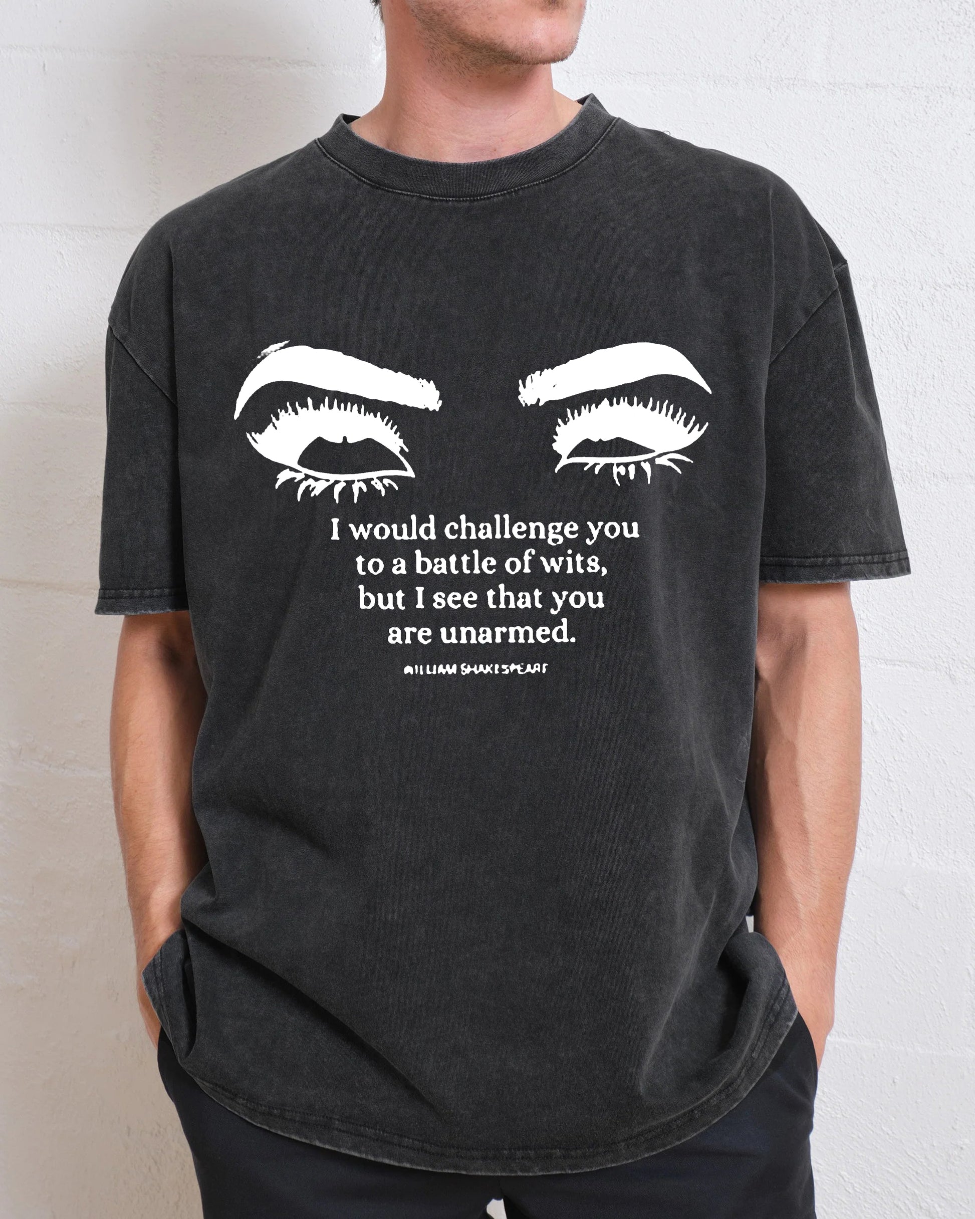 William Shakespeare Quote Battle of Wits Washed T-Shirt