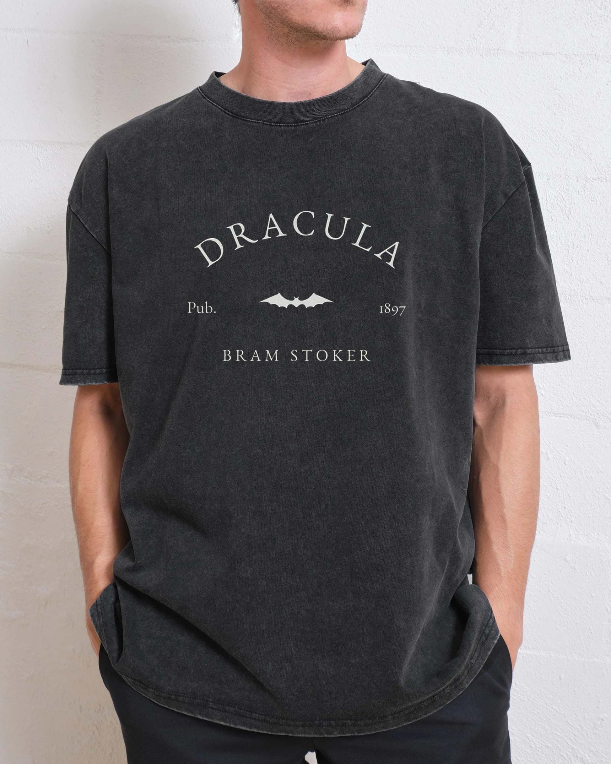 Dracula Victorian Horror Literary Halloween Washed T-Shirt