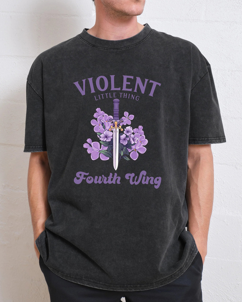Violent Little Thing Violet Sorrengail Washed T-Shirt