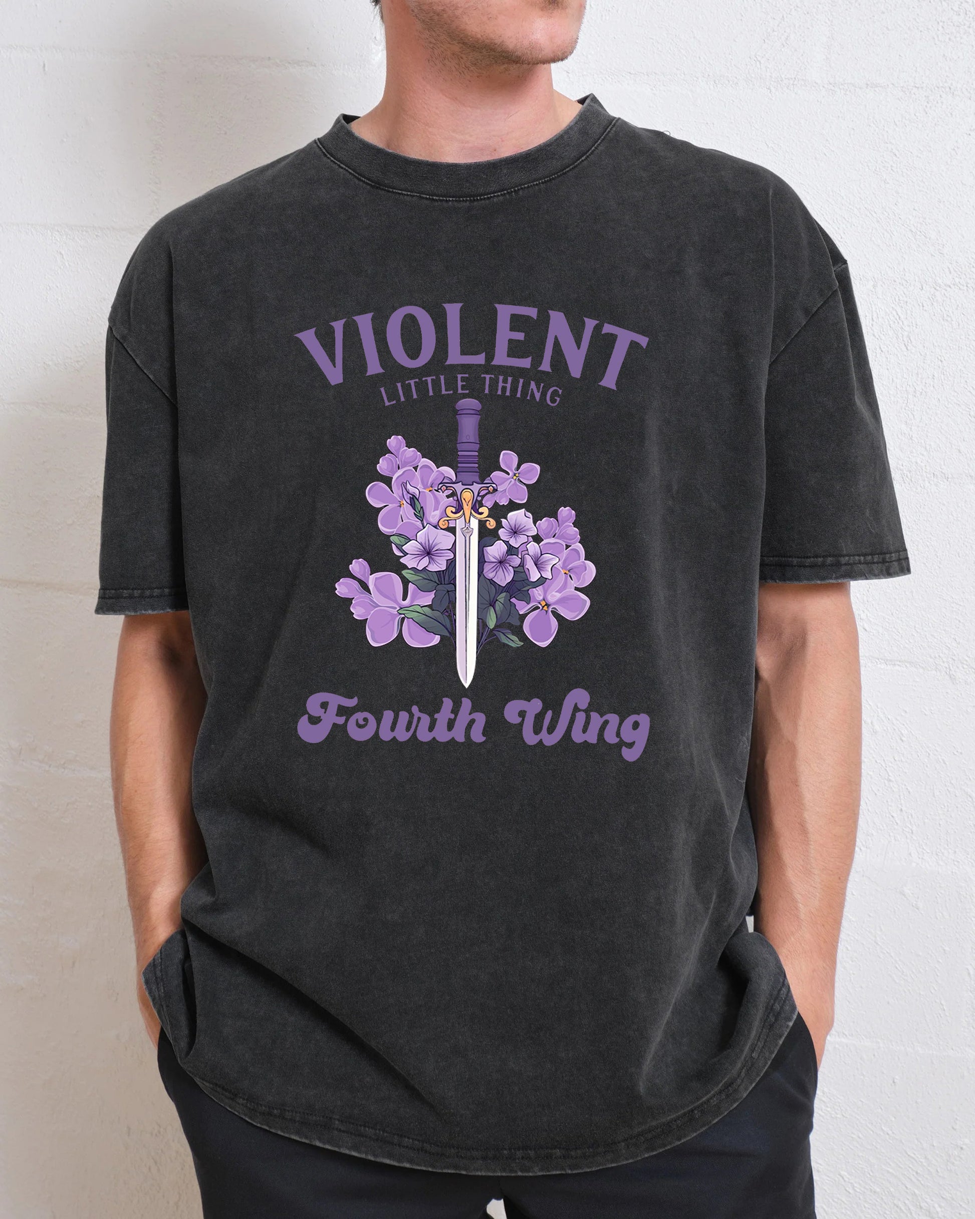 Violent Little Thing Violet Sorrengail Washed T-Shirt