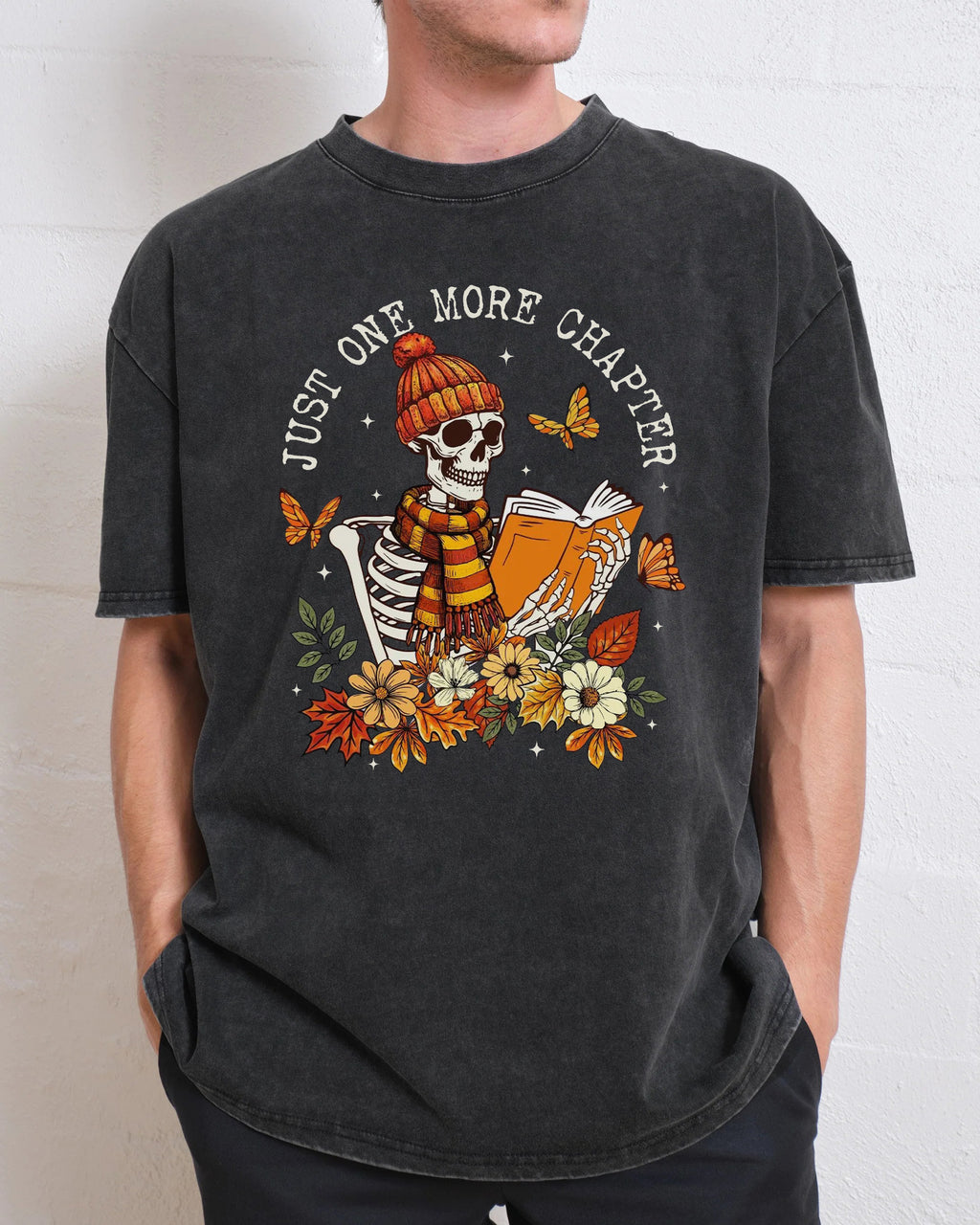 One More Chapter Skeleton Washed T-Shirt