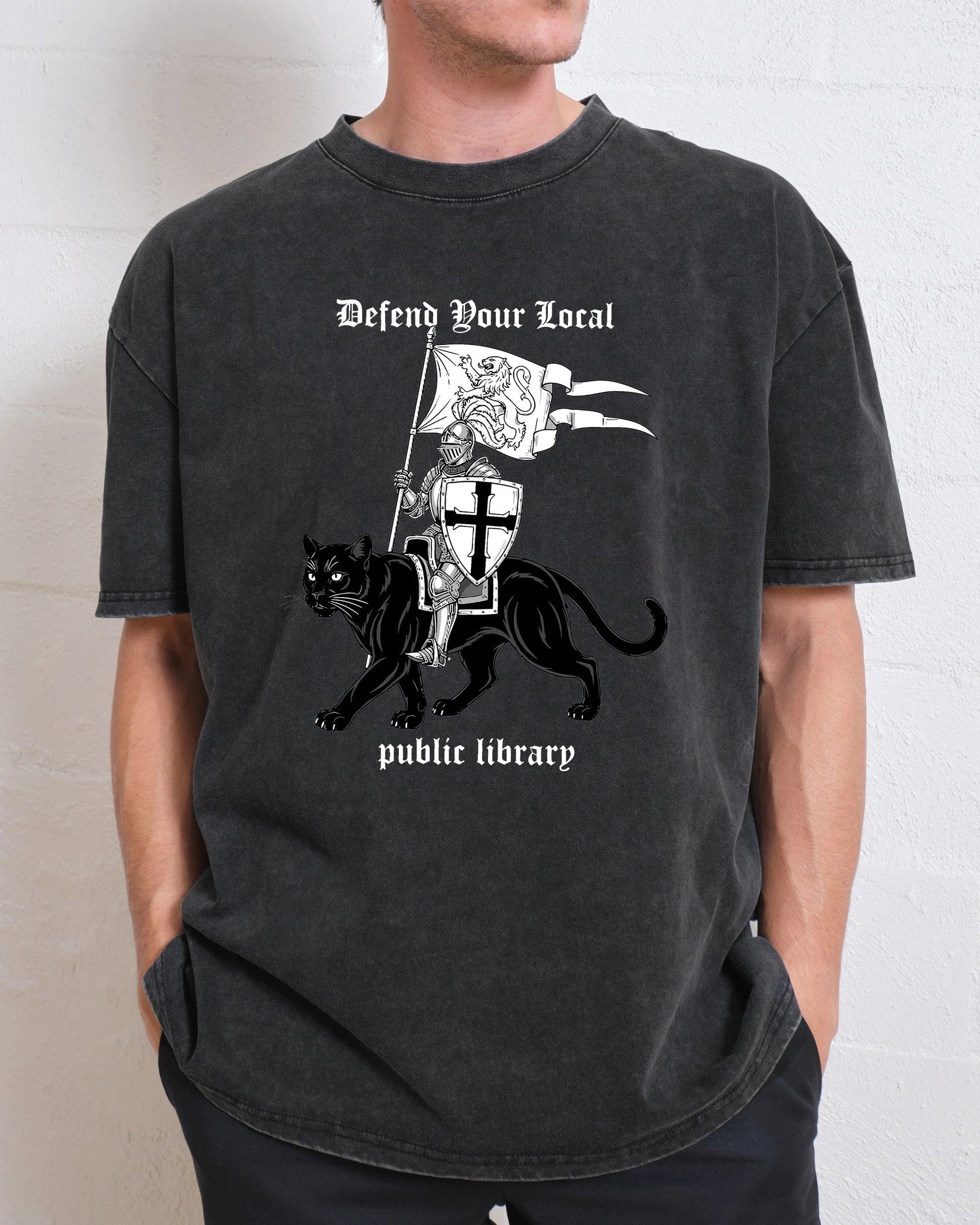 Defend Your Local Public Library Washed T-Shirt
