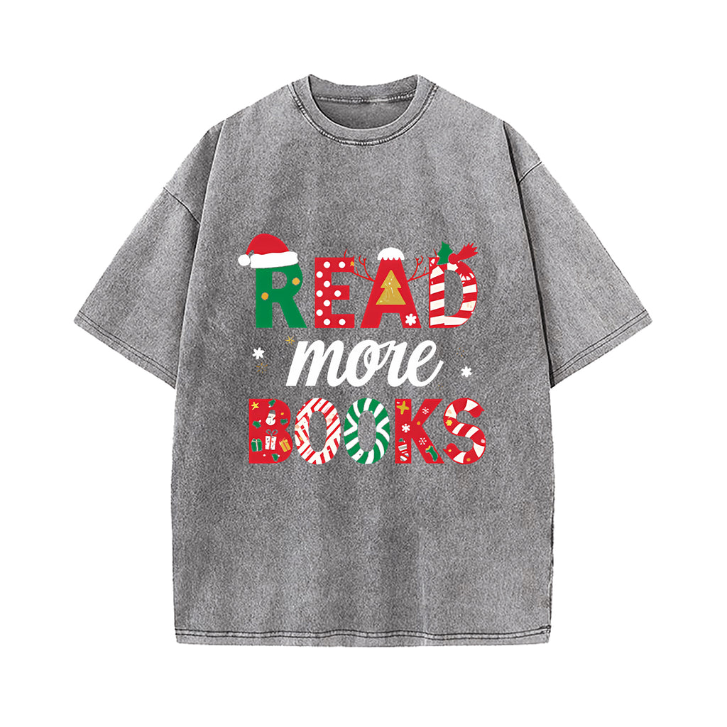 read more books christmas reading book T-Shirt