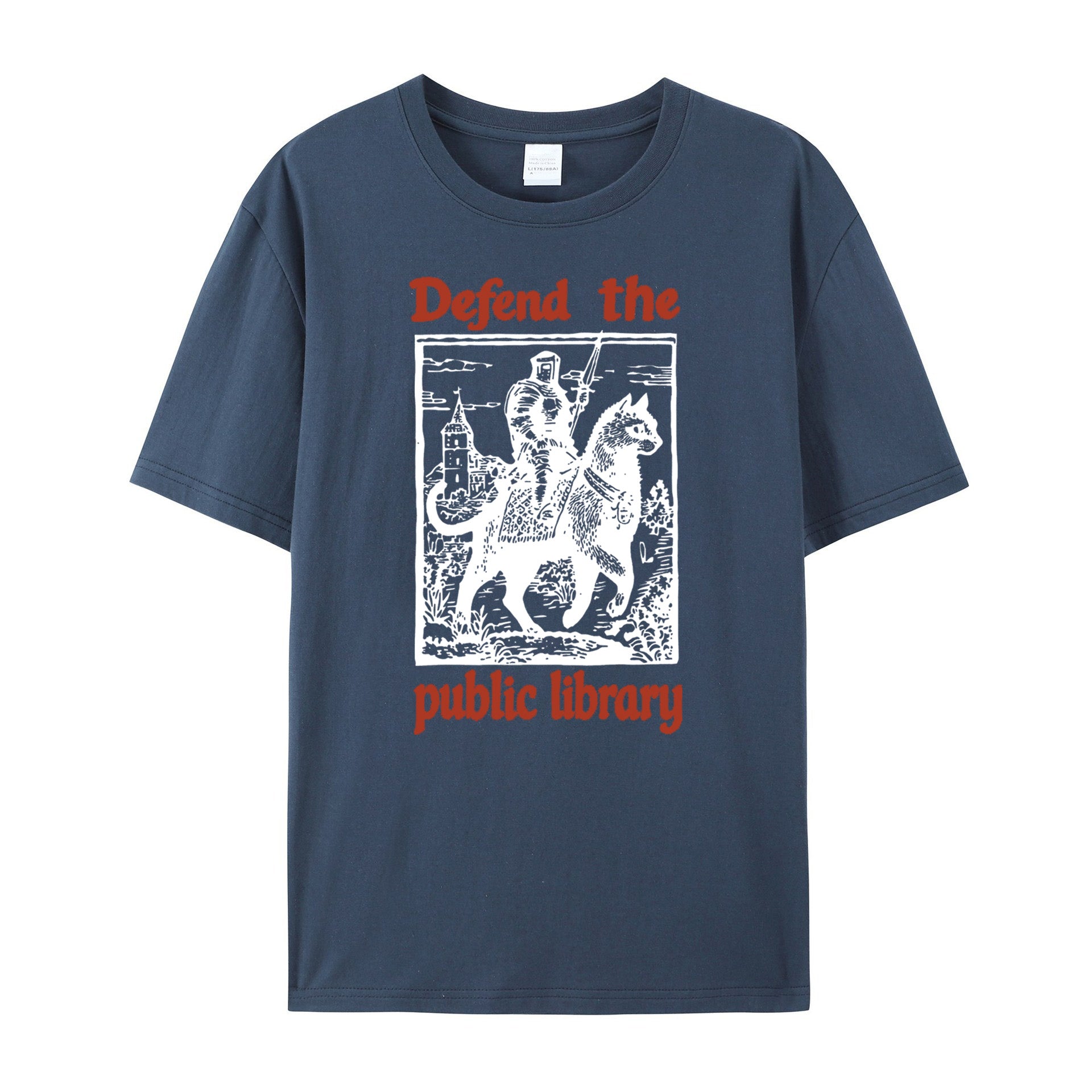 Defend the Public Library cotton T-shirt