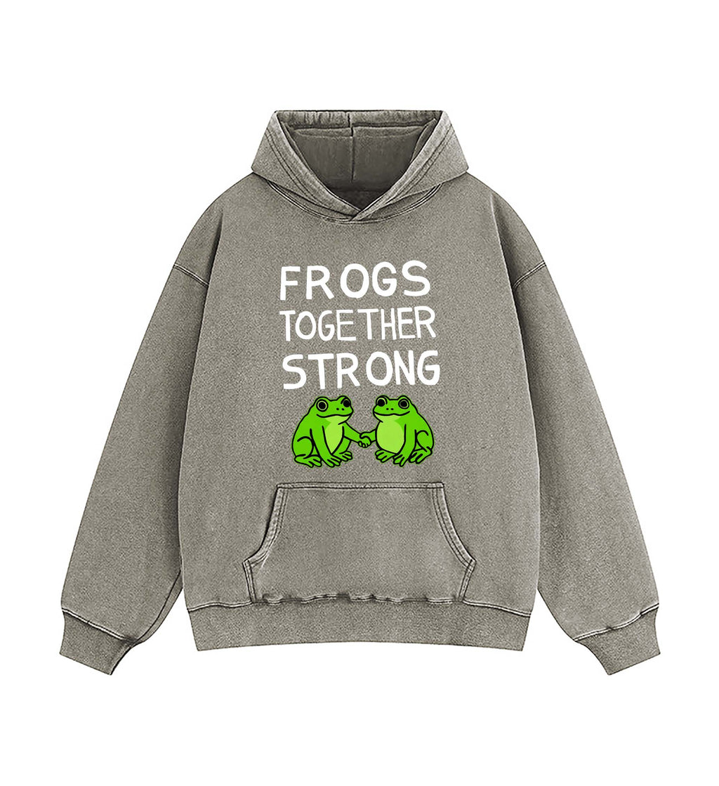 Frogs Together Strong Protest Shirt Hoodie