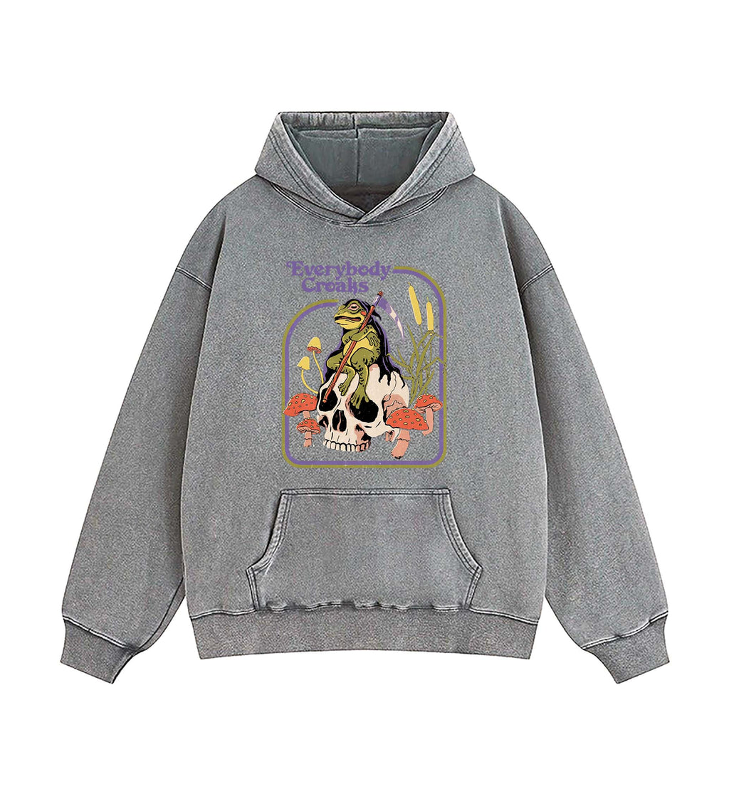 Halloween Retro washed Hoodie