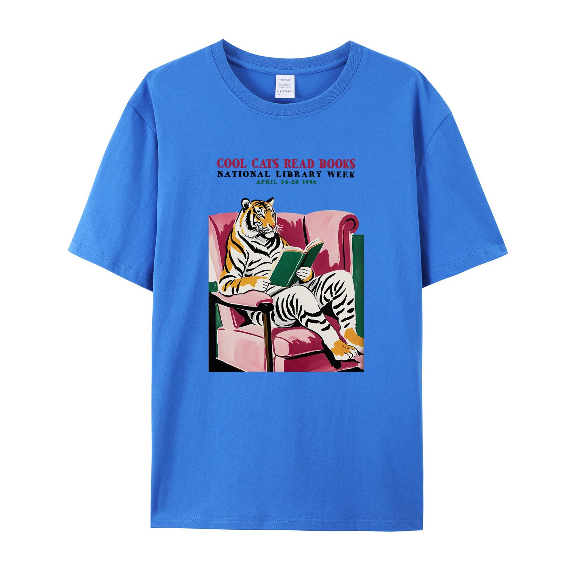 Library Week Poster 1996 cotton T-shirt