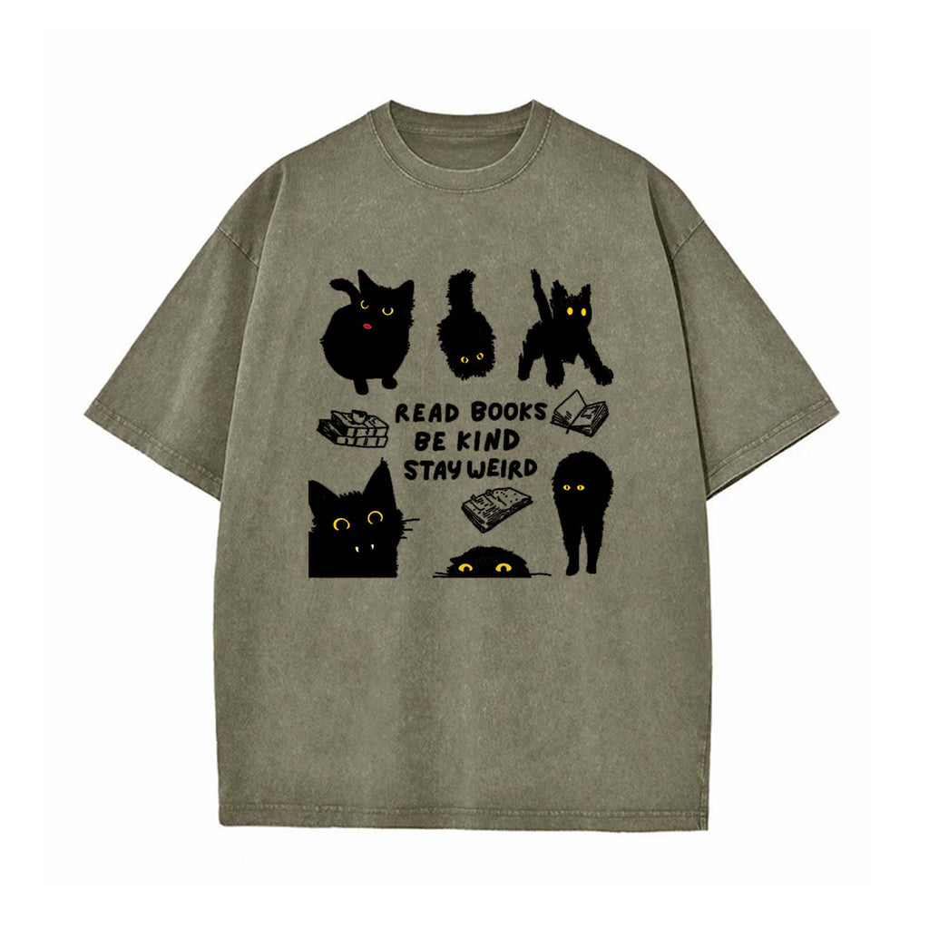 Read Books Be Kind Stay Weird T-shirt