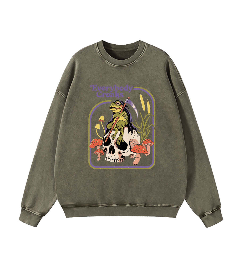 Halloween Retro Washed Sweatshirt
