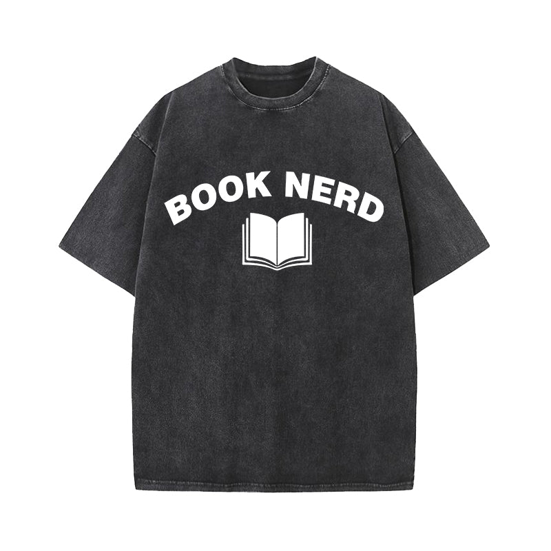 Men's Book Nerd Vintage T-Shirt Geeky Nerdy Literary