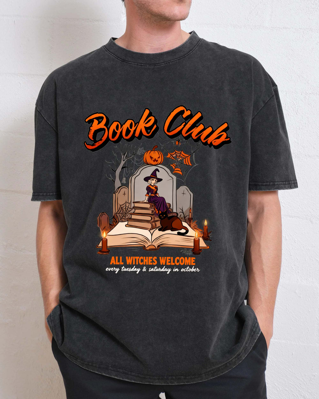 Comfort Colors Witchy Book Club Halloween T-Shirt
