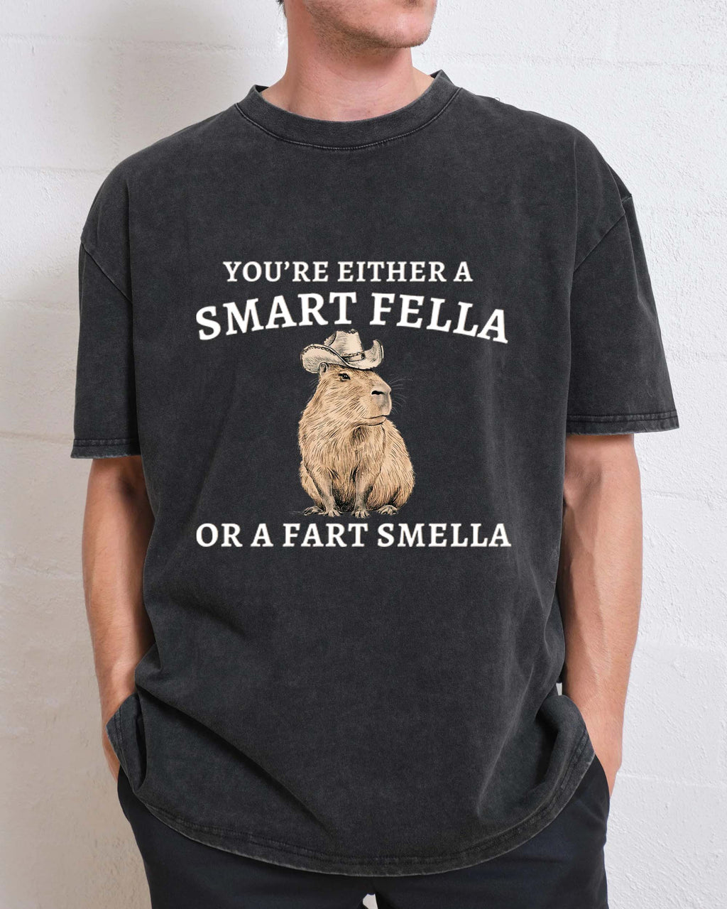 Vintage 90s Funny Capybara T-shirt