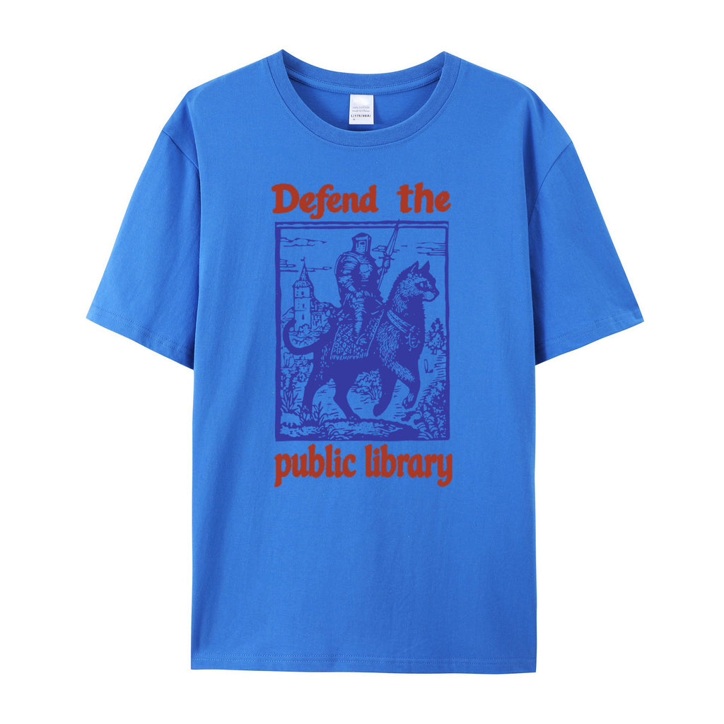 Defend the Public Library cotton T-shirt