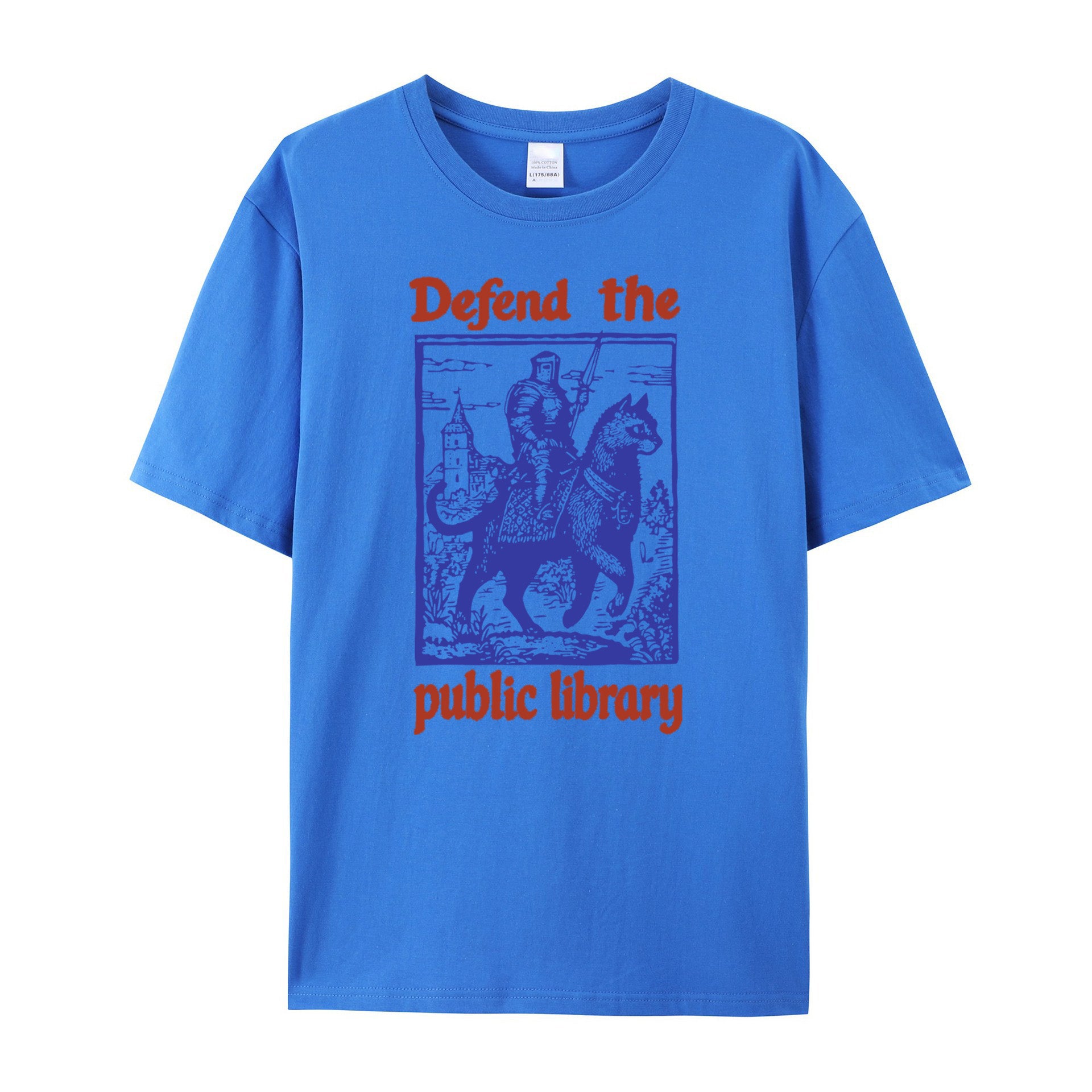 Defend the Public Library cotton T-shirt