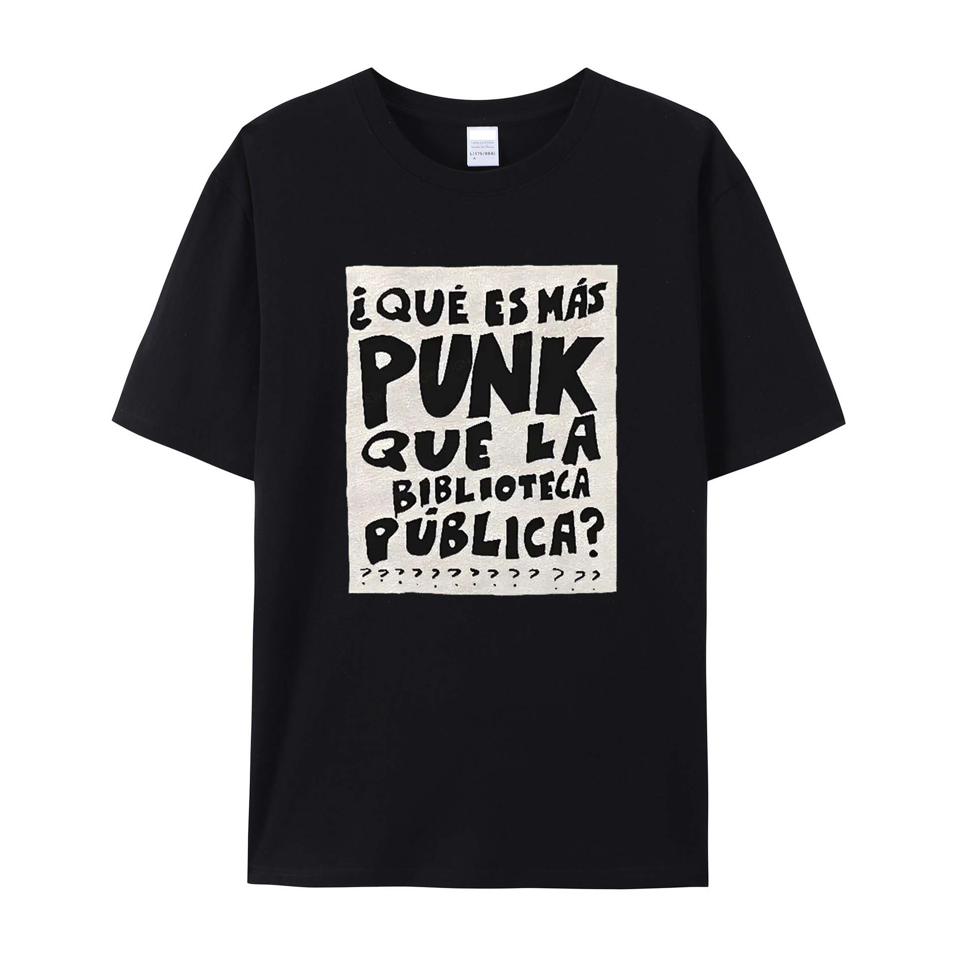 What's More Punk Than The Public Library cotton T-shirt