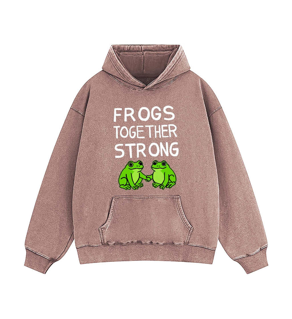 Frogs Together Strong Protest Shirt Hoodie