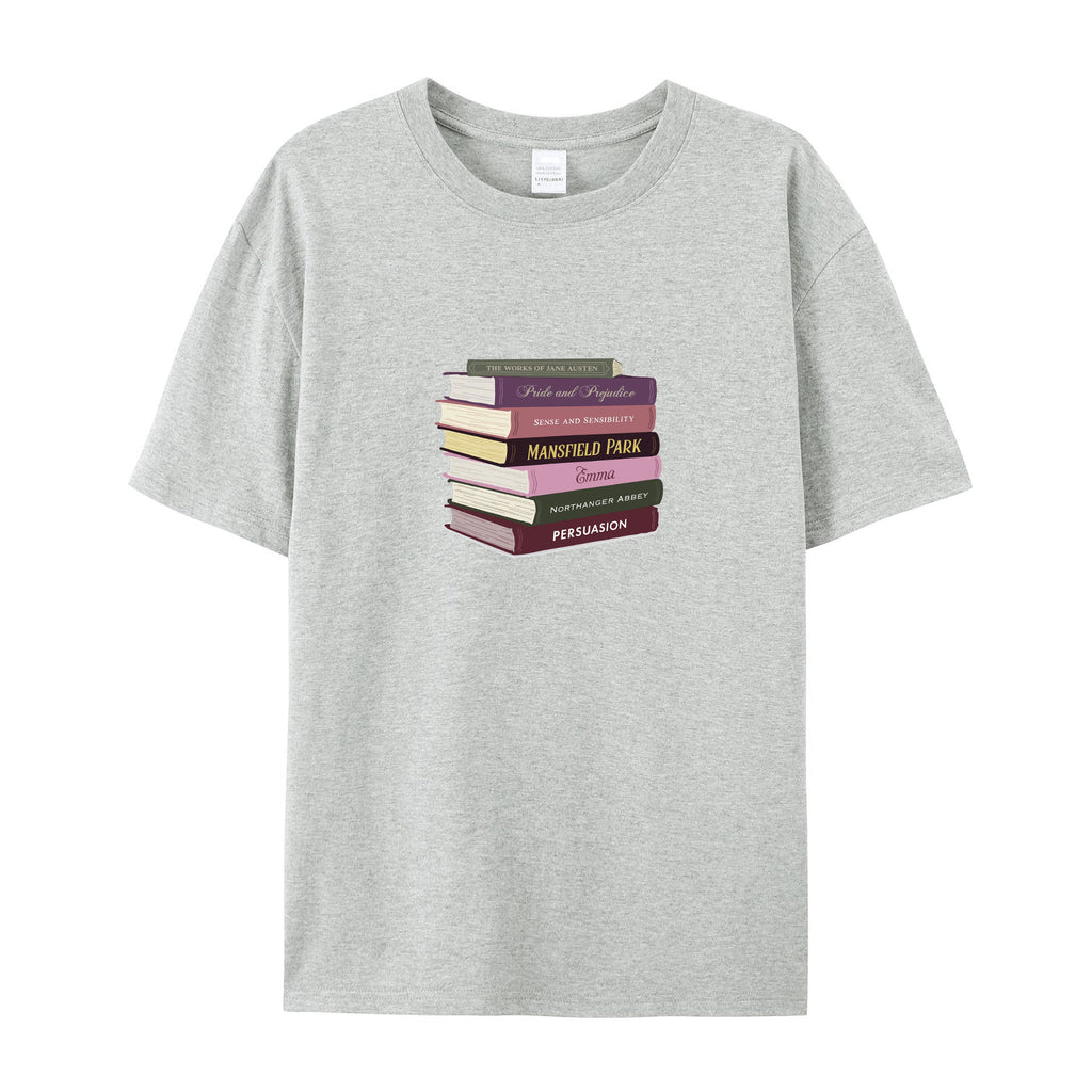 Jane Austen Literary Gift for Readers cotton T-shirt