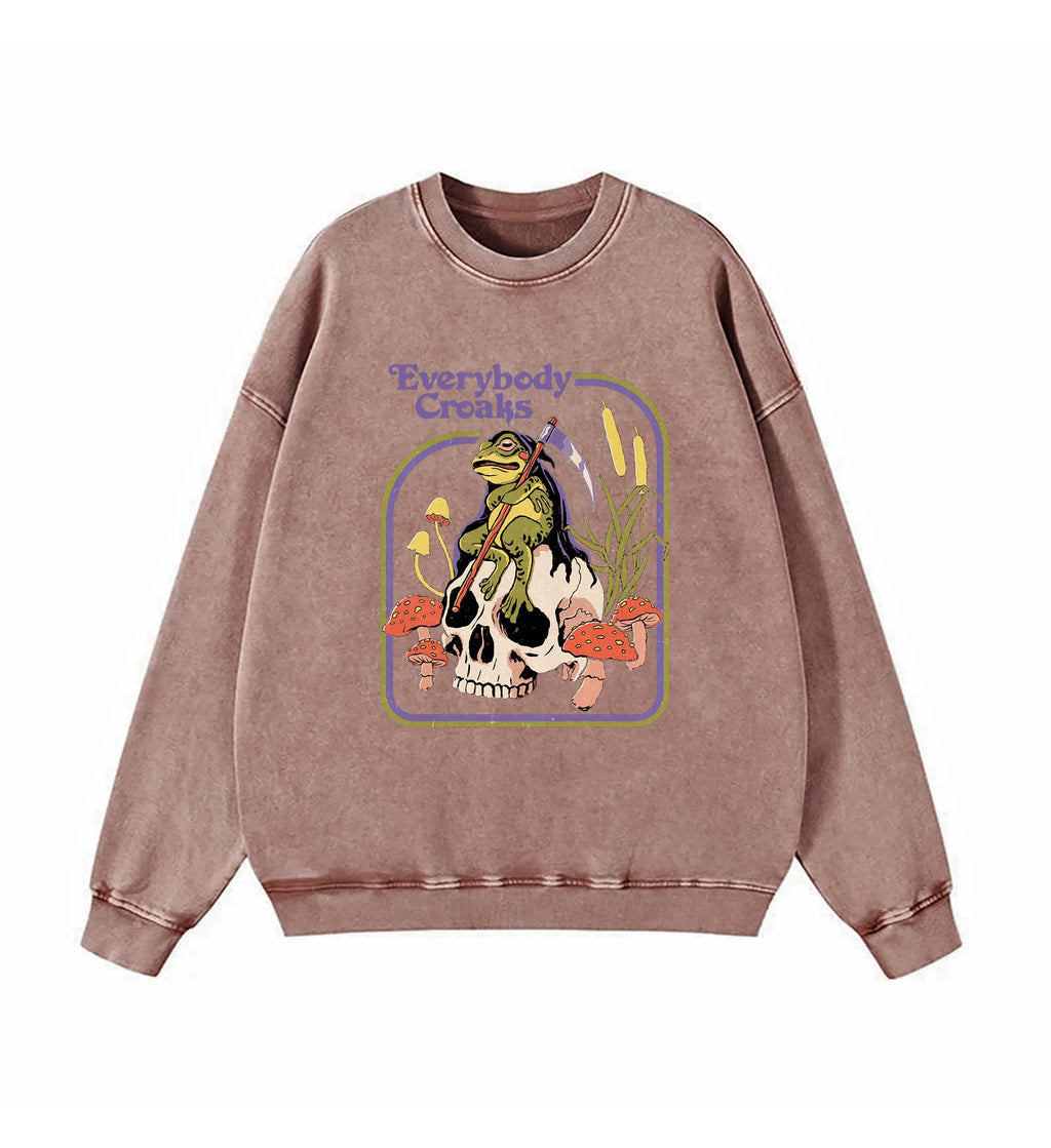 Halloween Retro Washed Sweatshirt