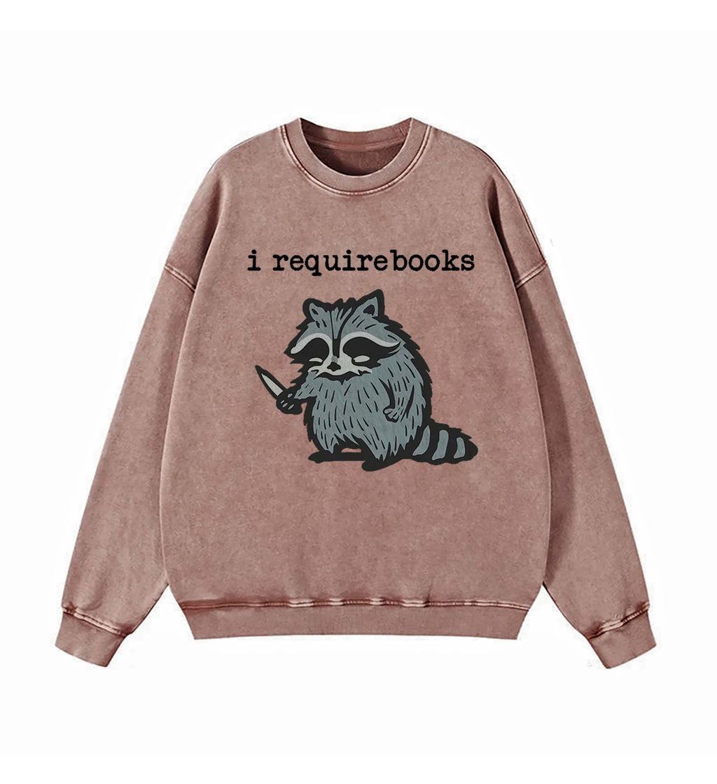 I Require Books Sweatshirt