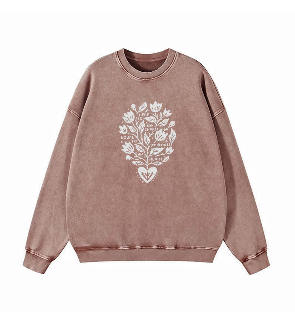 Tenderness of Heart Jane Austen Quote Sweatshirt