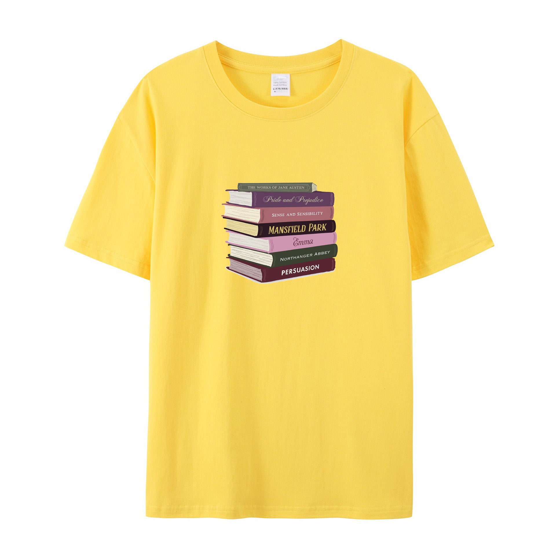 Jane Austen Literary Gift for Readers cotton T-shirt