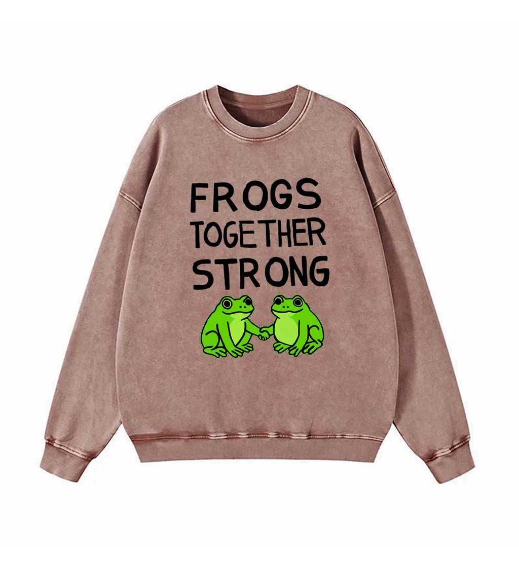 Frogs Together Strong Protest Shirt Sweatshirt