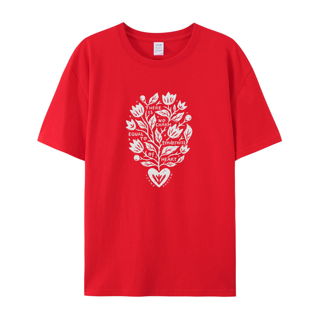 Tenderness of Heart Jane Austen Quote cotton T-Shirt