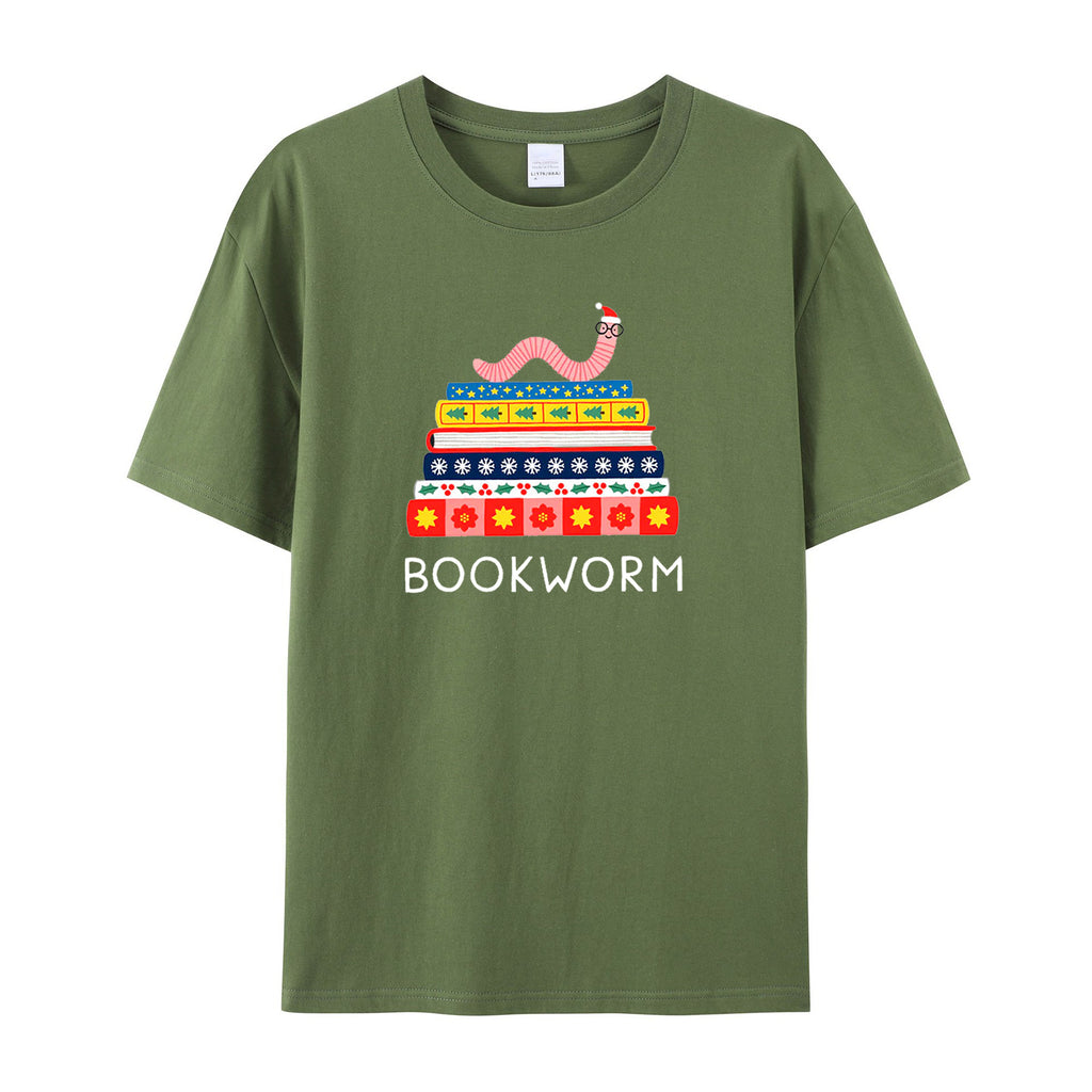 BOOK WORM COTTON T-SHIRTS