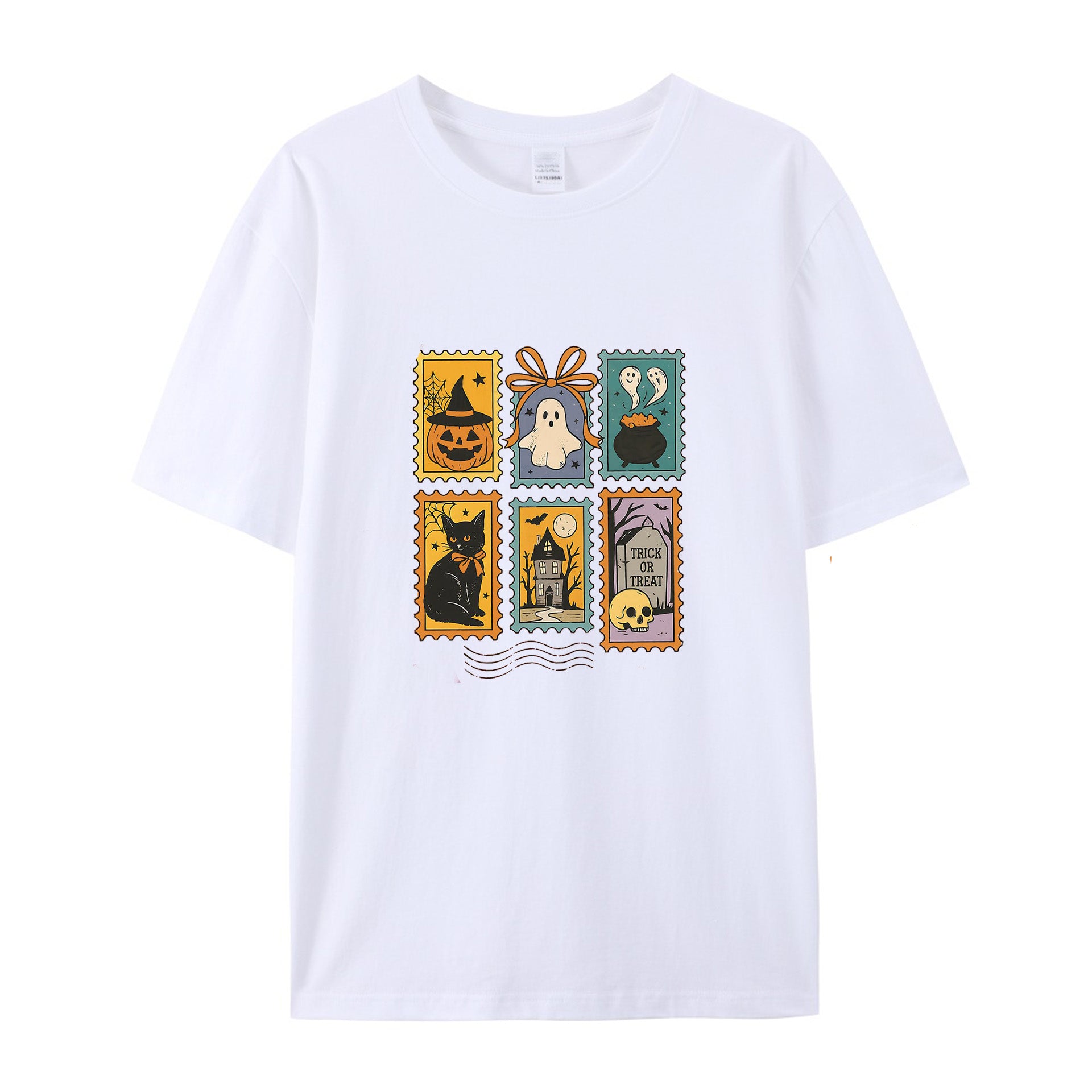 Halloween retro cotton T-shirts