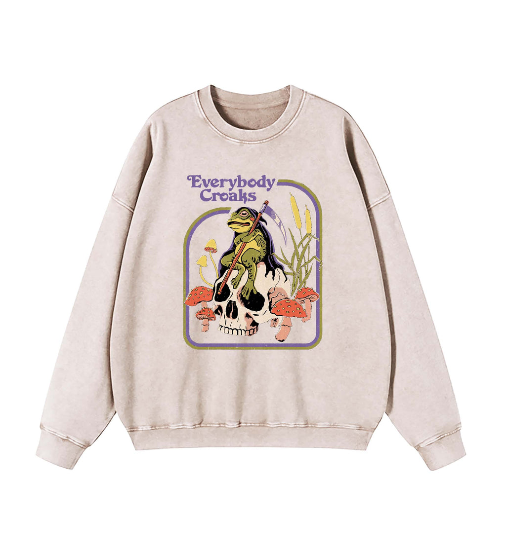 Halloween Retro Washed Sweatshirt