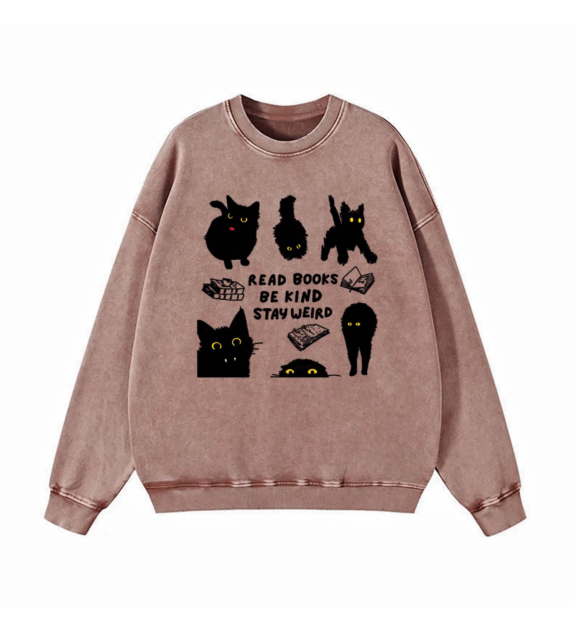 Read Books Be Kind Stay Weird Sweatshirt