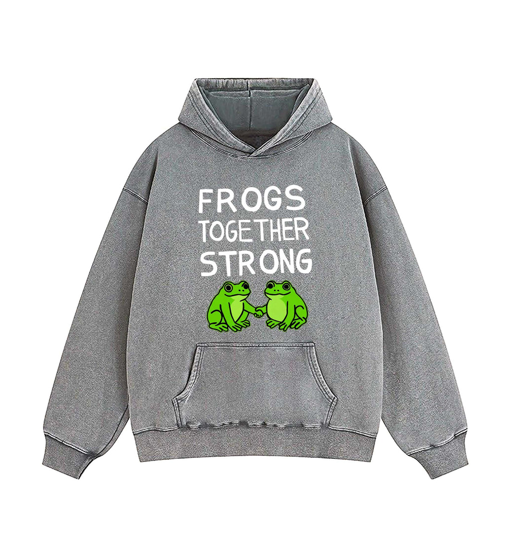 Frogs Together Strong Protest Shirt Hoodie