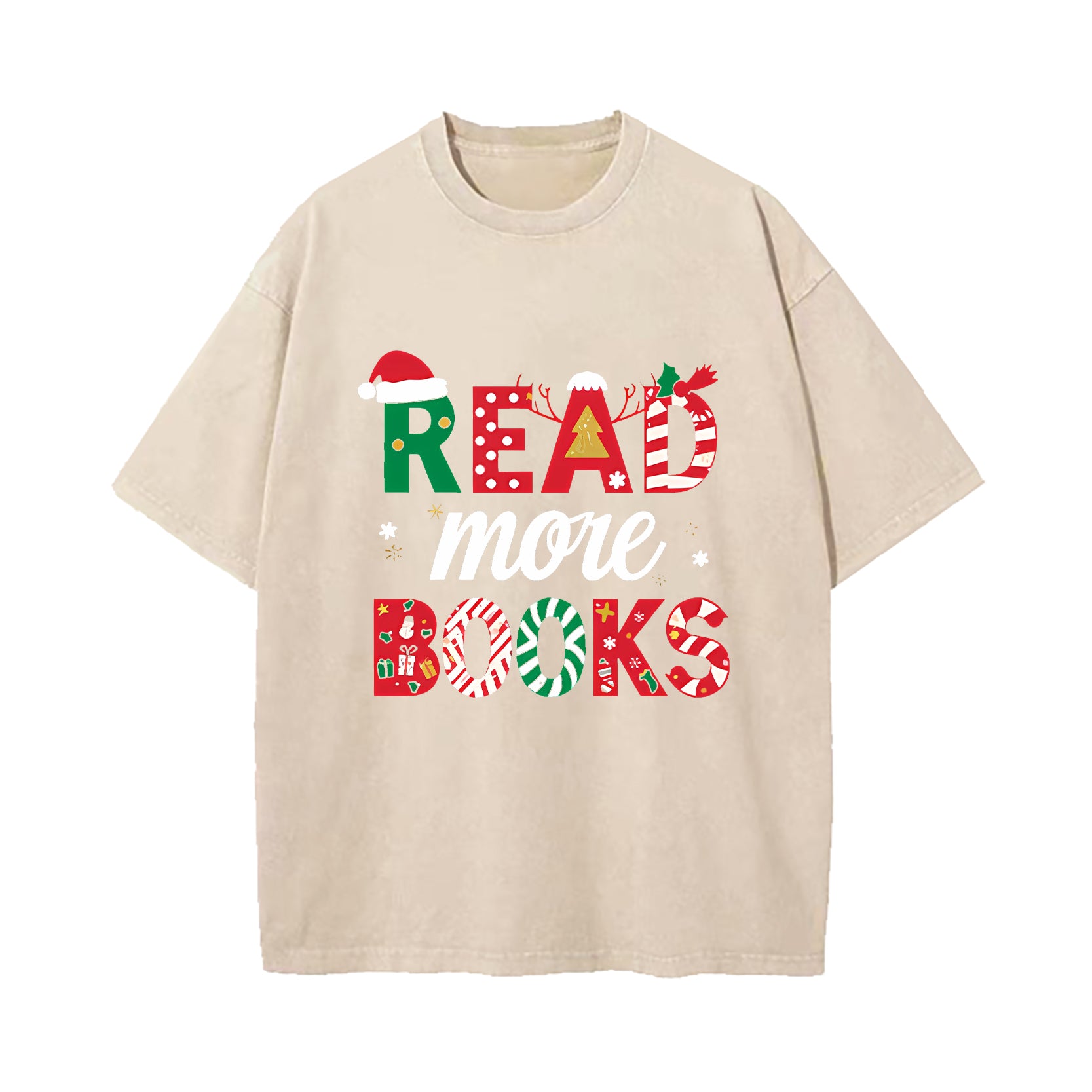 read more books christmas reading book T-Shirt