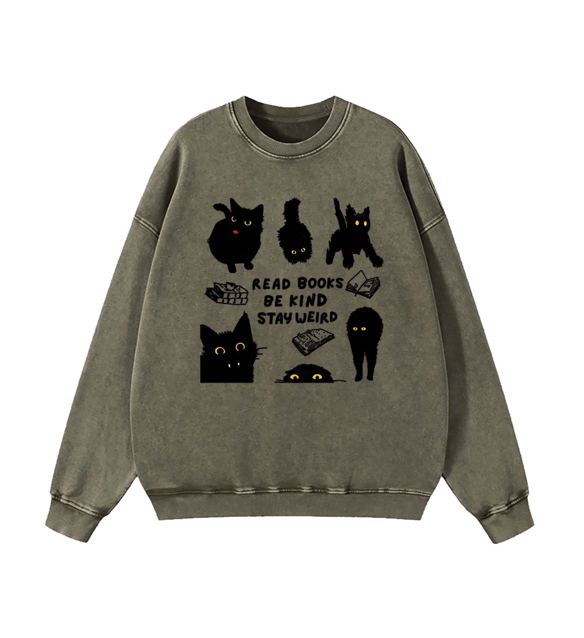 Read Books Be Kind Stay Weird Sweatshirt