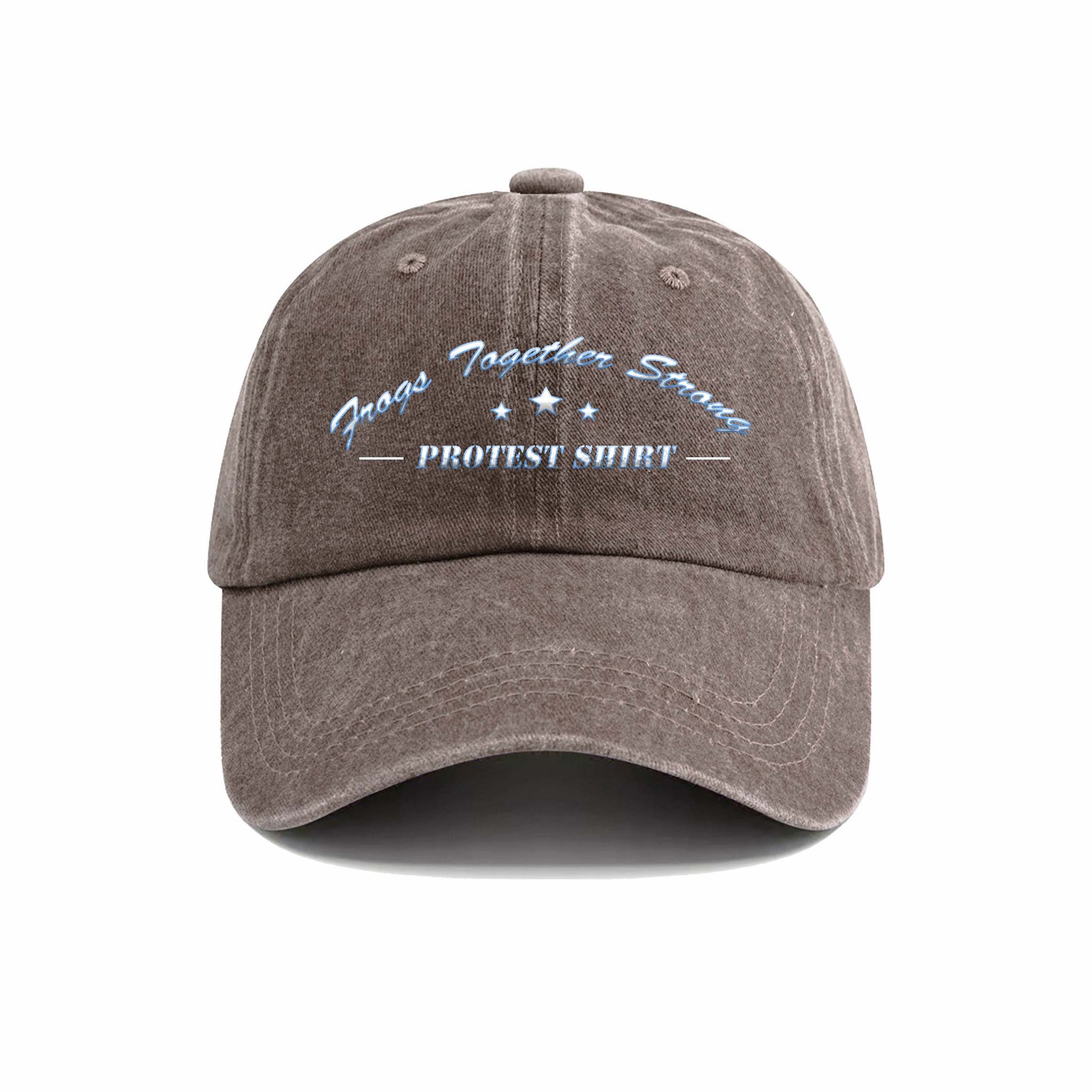 Frogs Together Strong Protest Shirt Caps