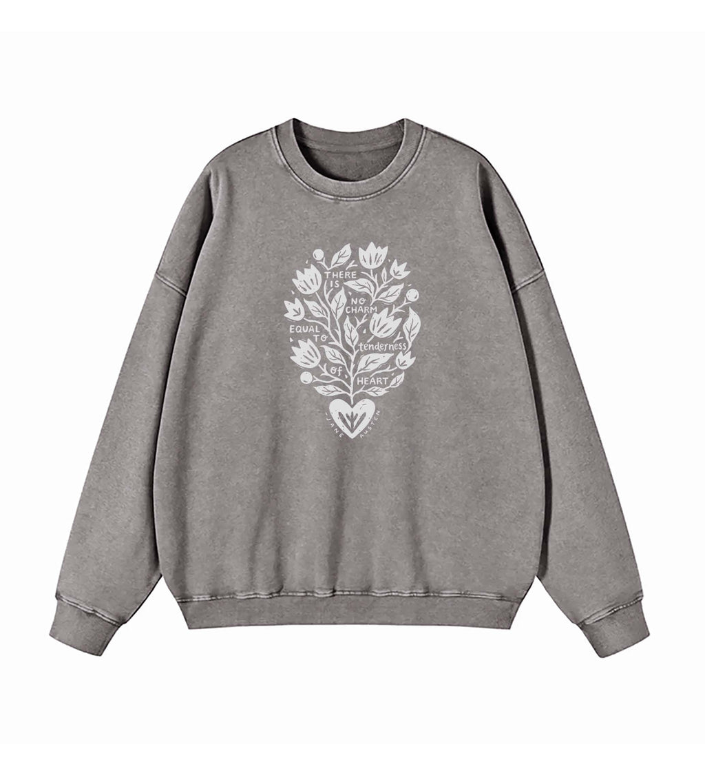 Tenderness of Heart Jane Austen Quote Sweatshirt