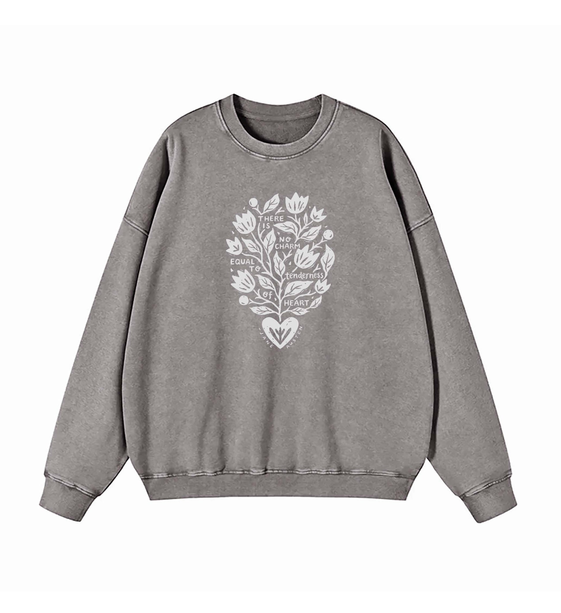 Tenderness of Heart Jane Austen Quote Sweatshirt