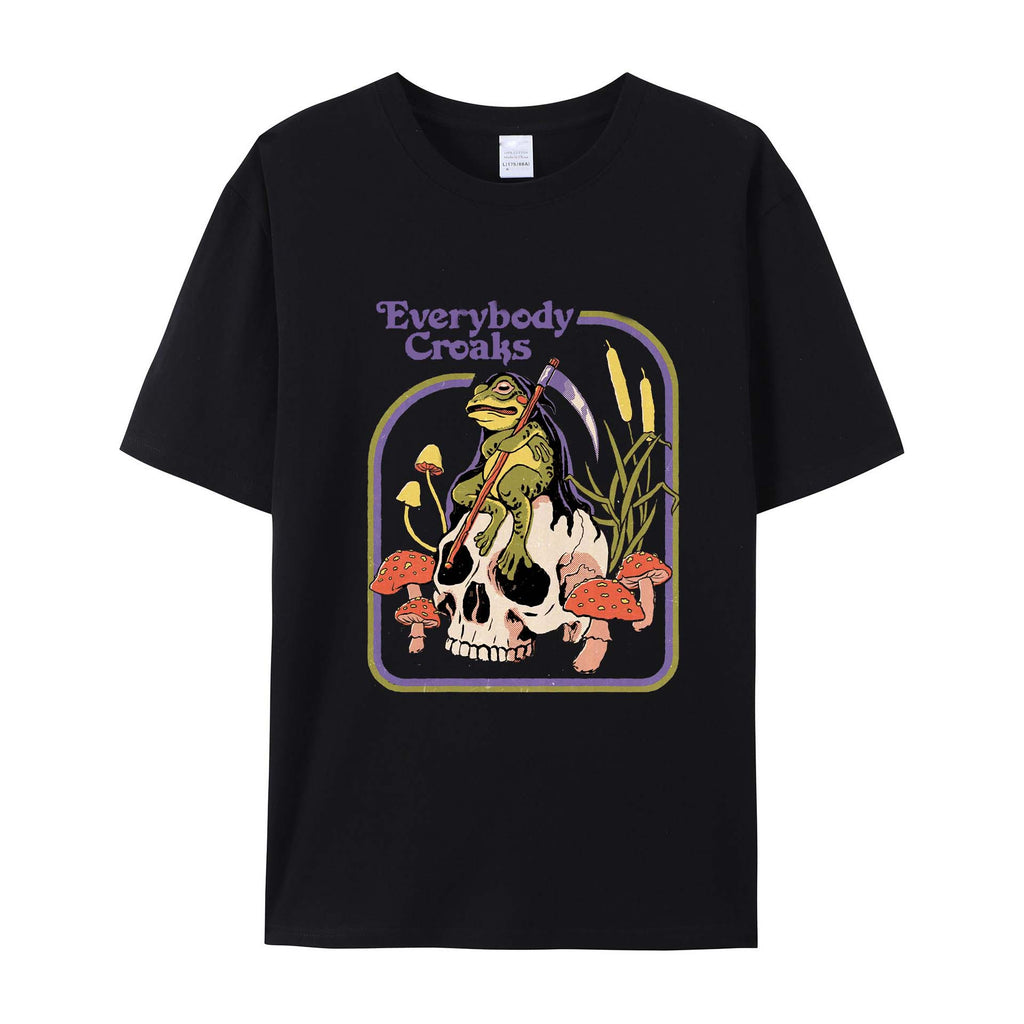 Halloween Retro Cotton T-Shirts