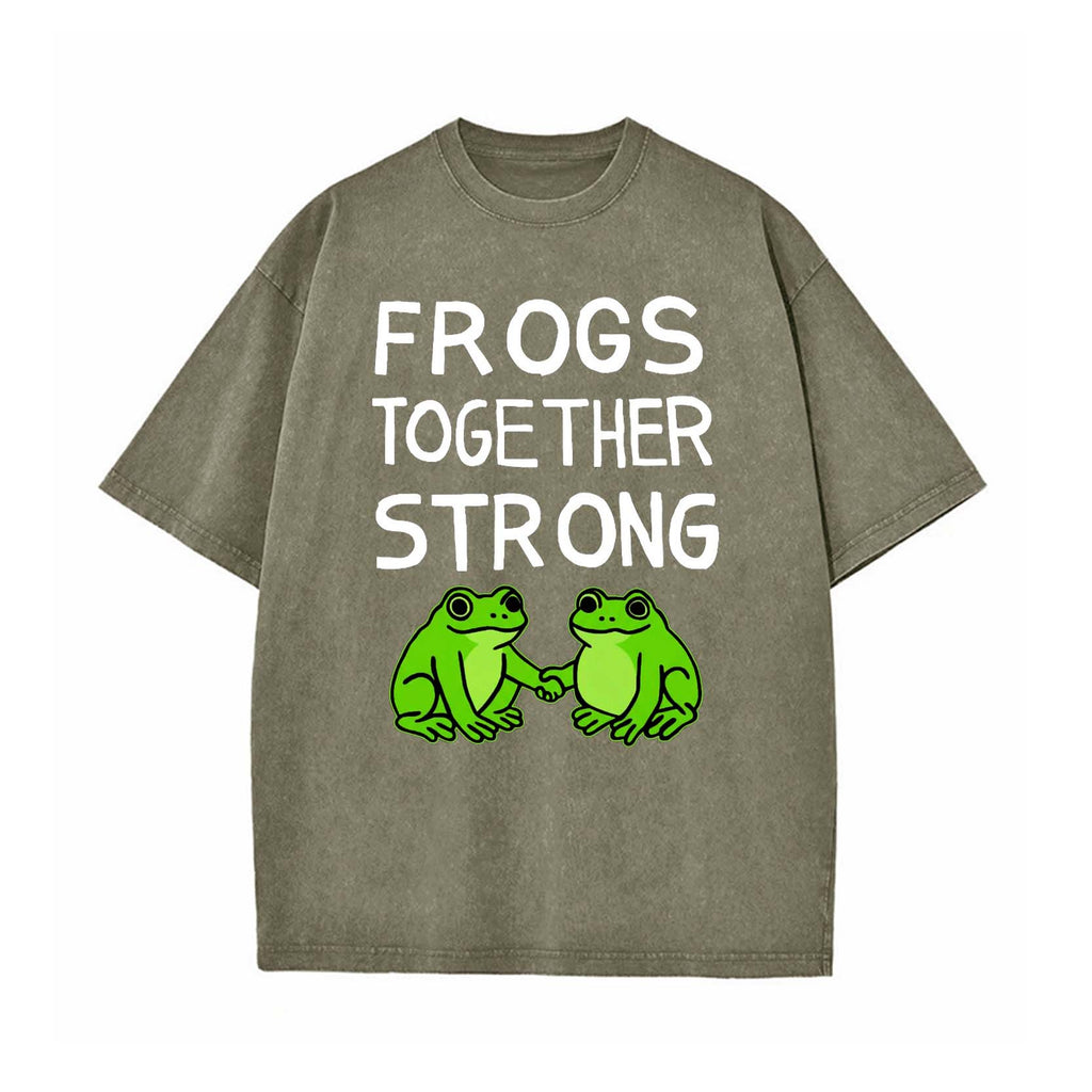 Frogs Together Strong Protest Shirt T-shirt