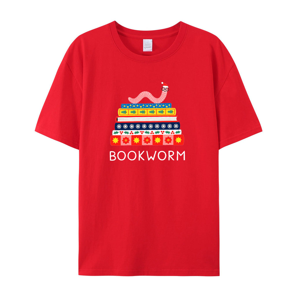 BOOK WORM COTTON T-SHIRTS
