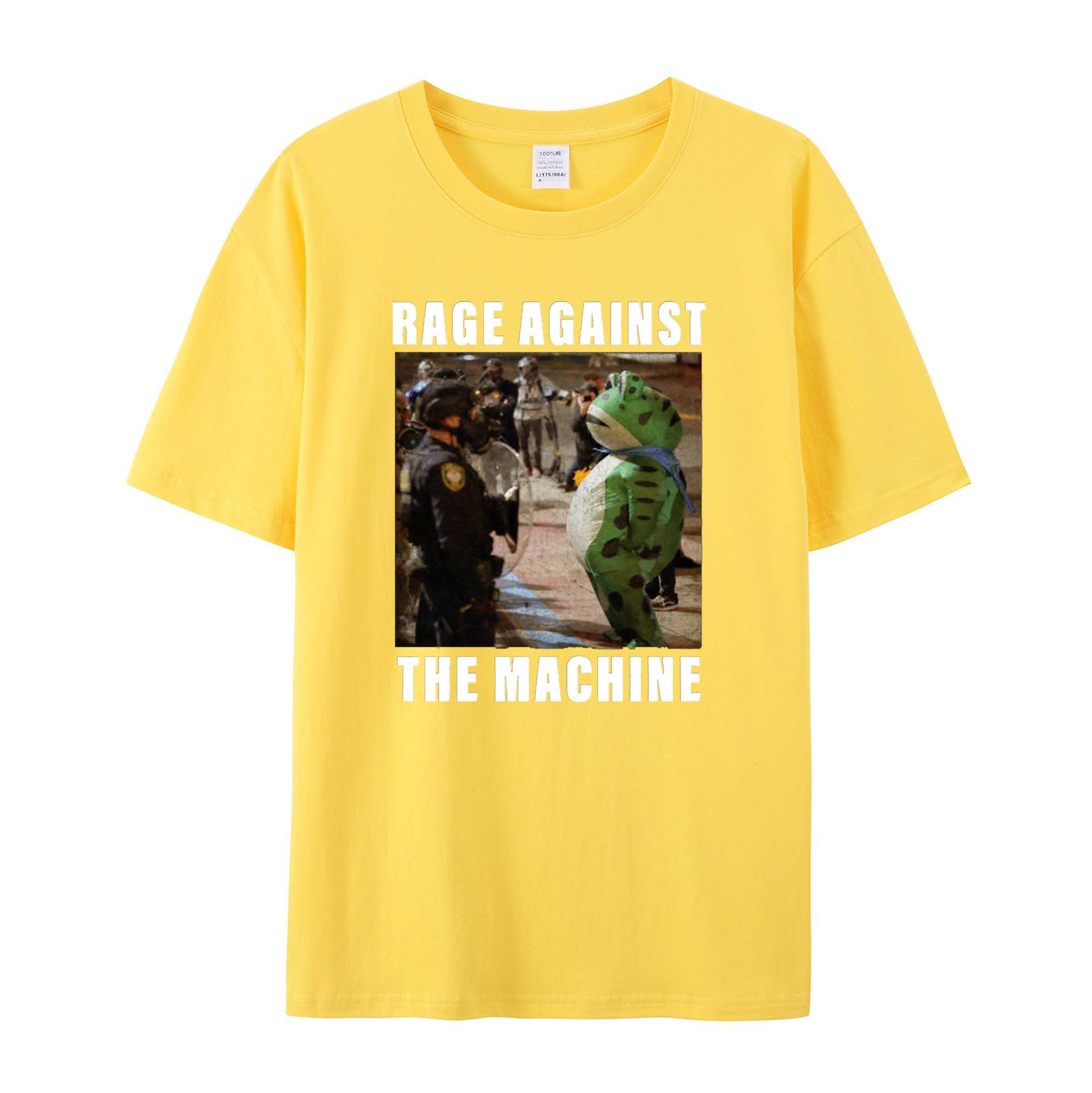 Frogs Together Strong Protest Shirt Cotton T-Shirts