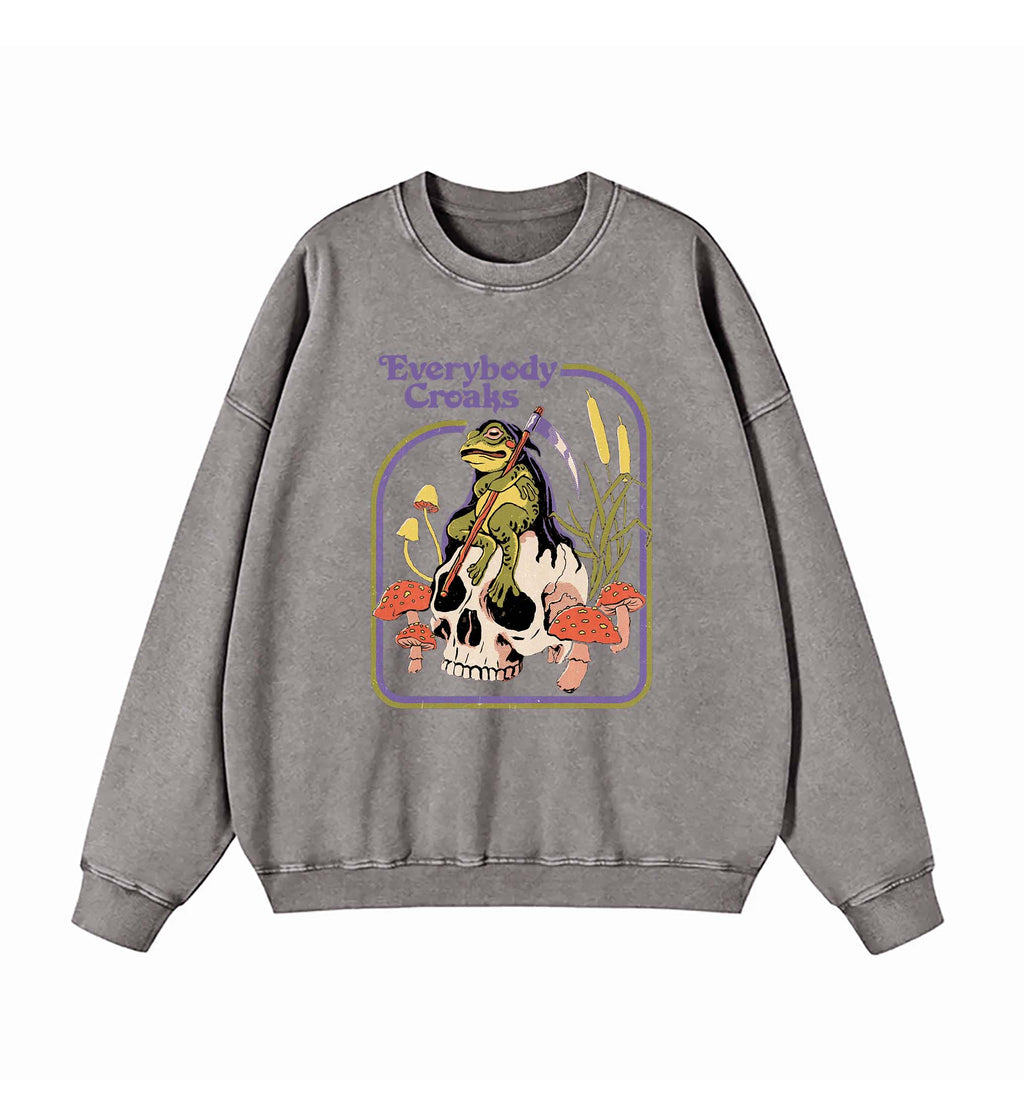 Halloween Retro Washed Sweatshirt